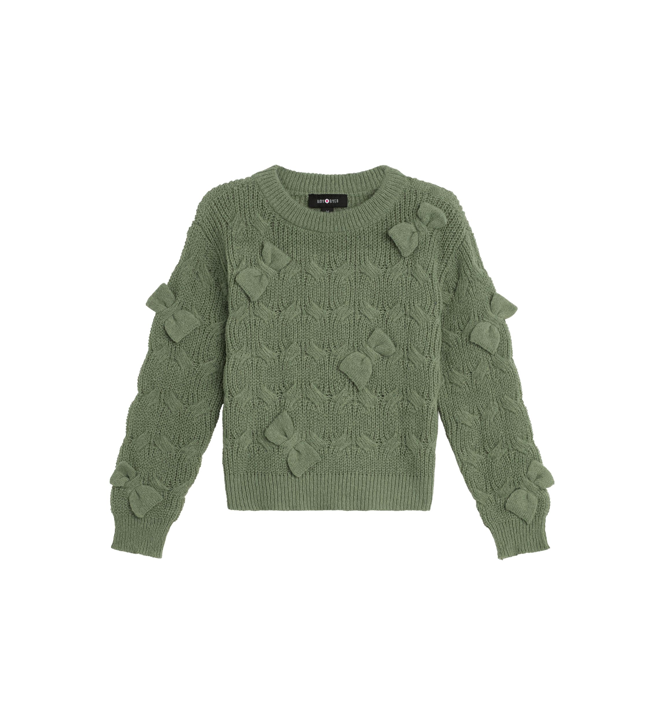 Girls 7-16 Pullover Bow Sweater