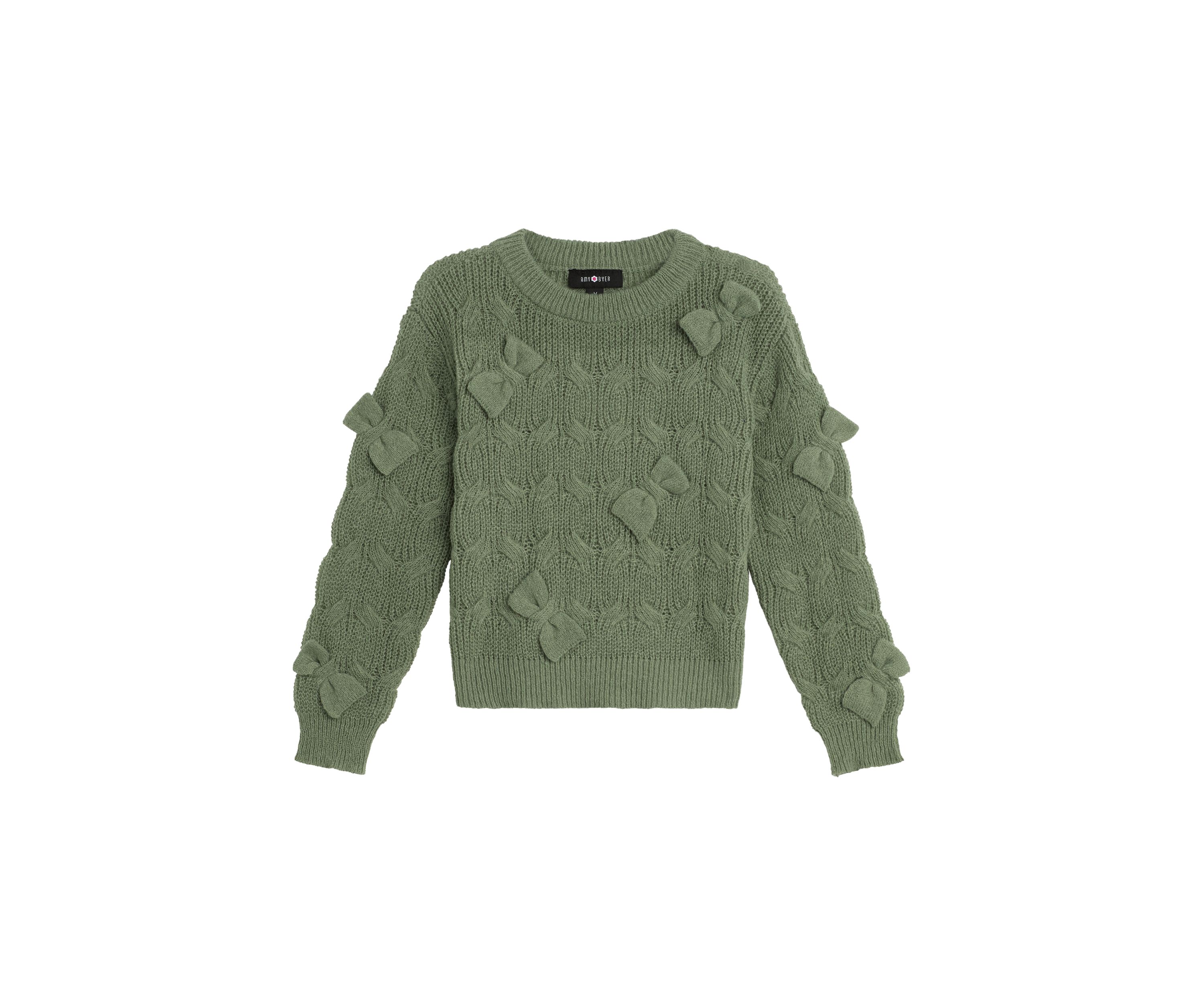 Girls 7-16 Pullover Bow Sweater