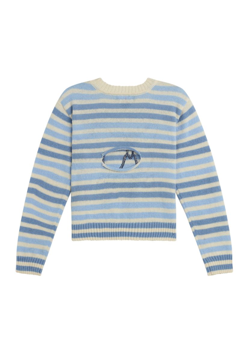 Girls 7-16 Long Sleeve Striped Sweater 