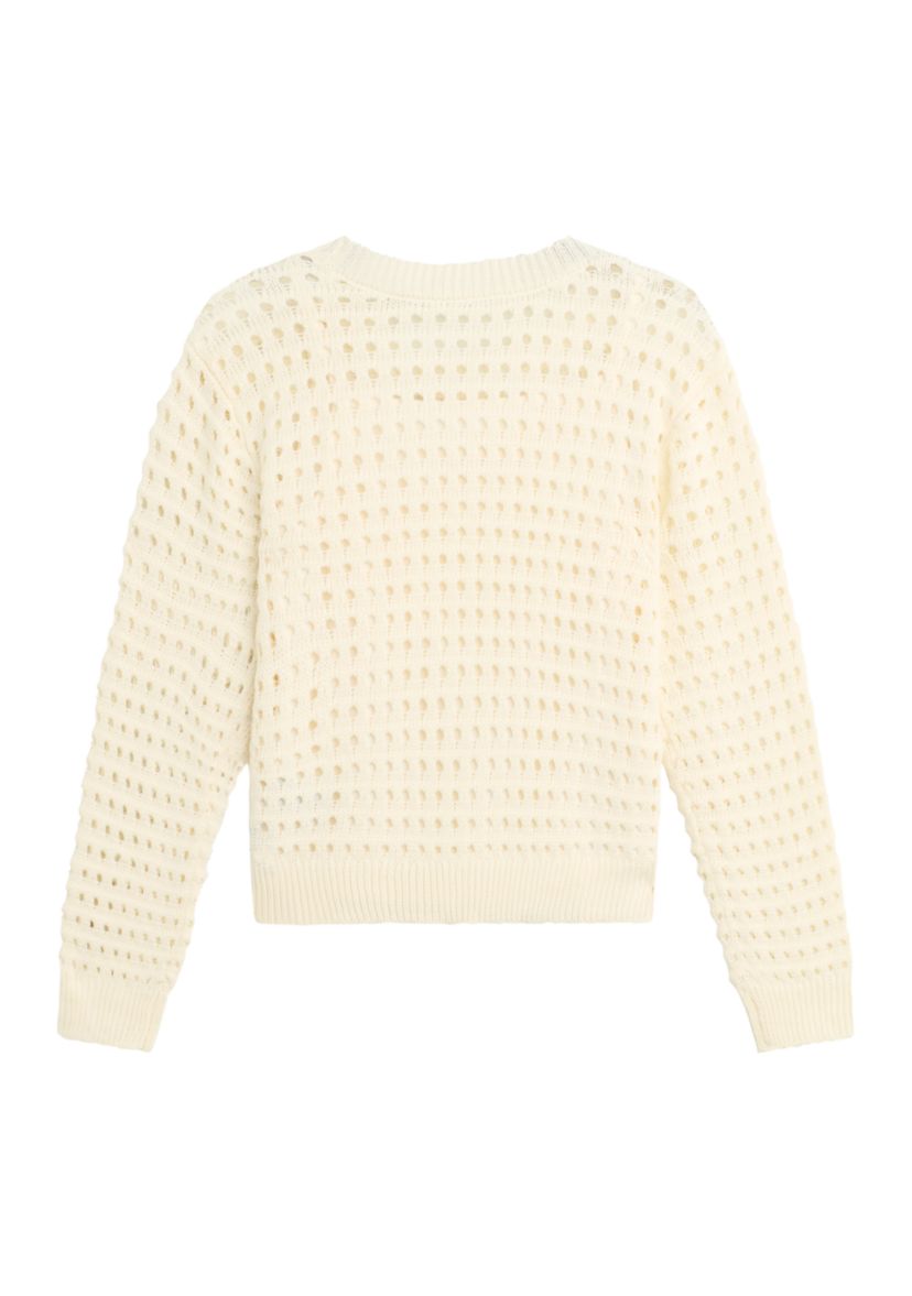 Girls 7-16 Long Sleeve Heart Top