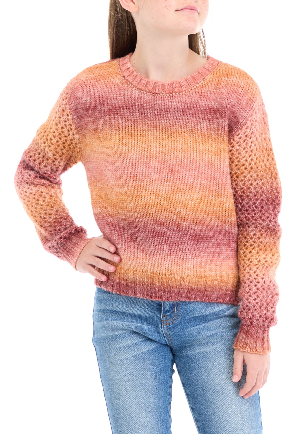 Girls 7-16 Ombré Sweater