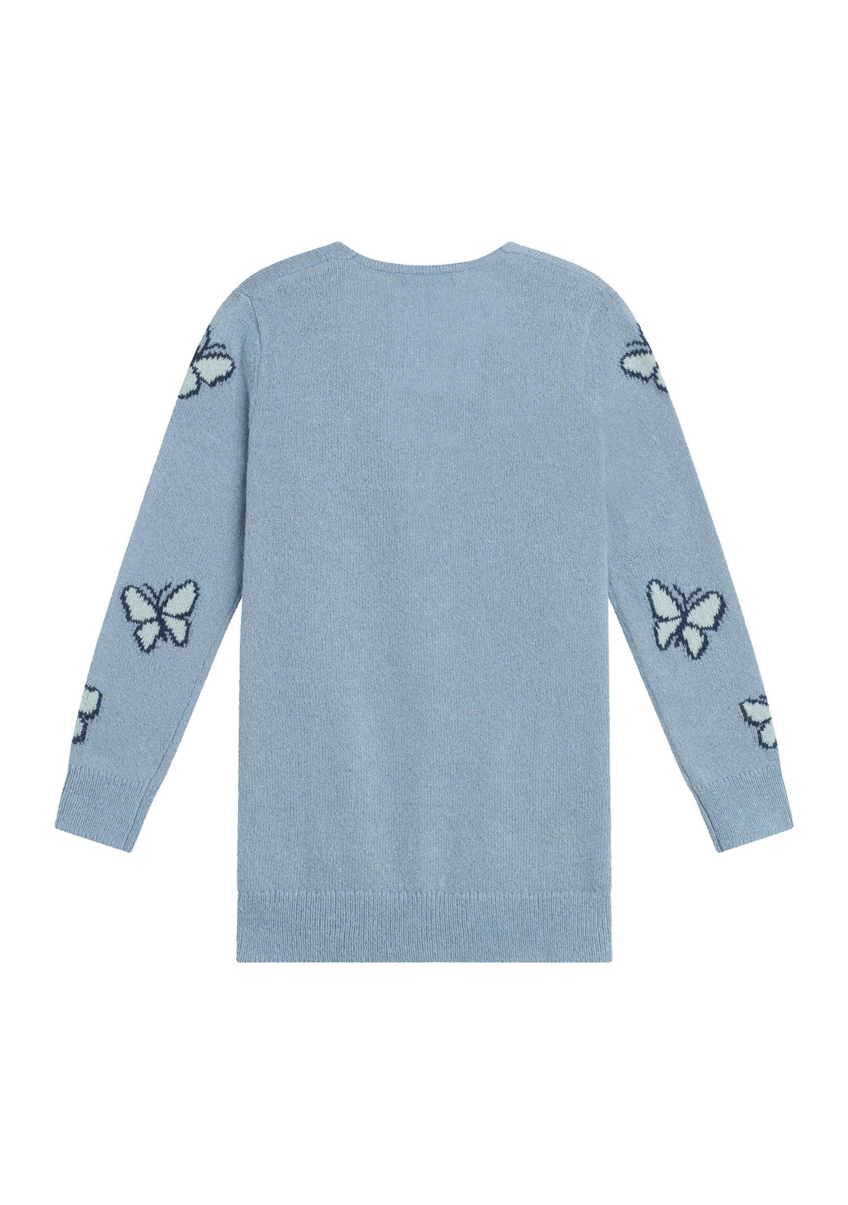 Girls 7-16 Butterflies Printed Cardigan
