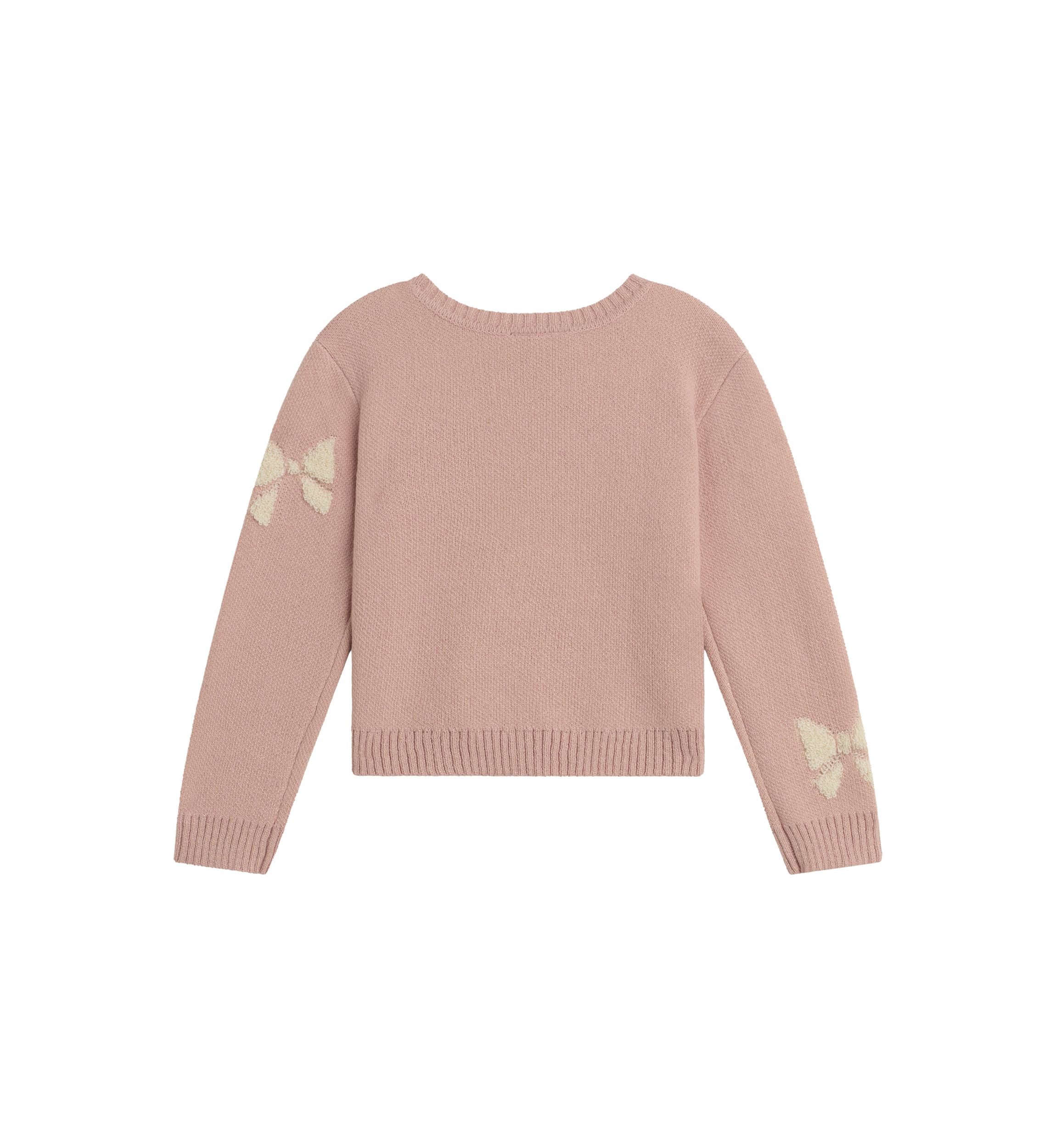 Girls 7-16 Long Sleeve Big Bow Sweater 