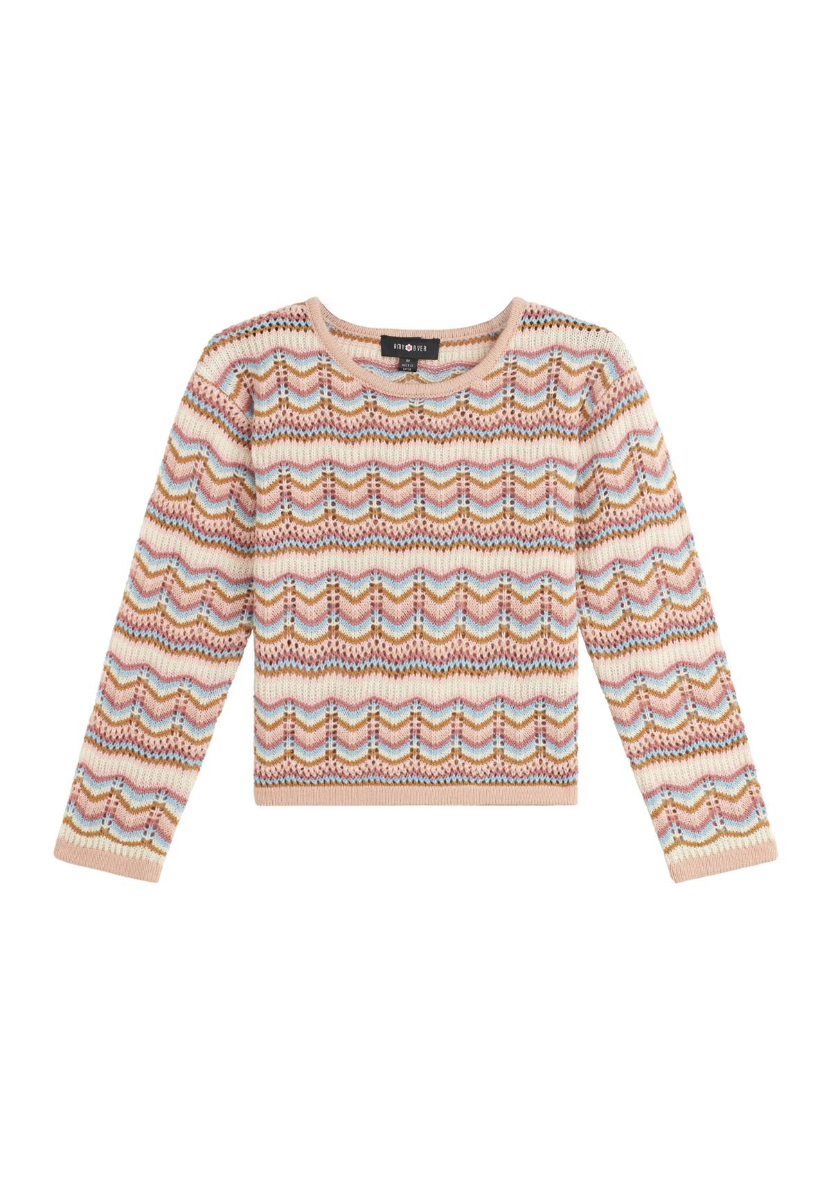 Girls 7-16 Zig Zag Sweater