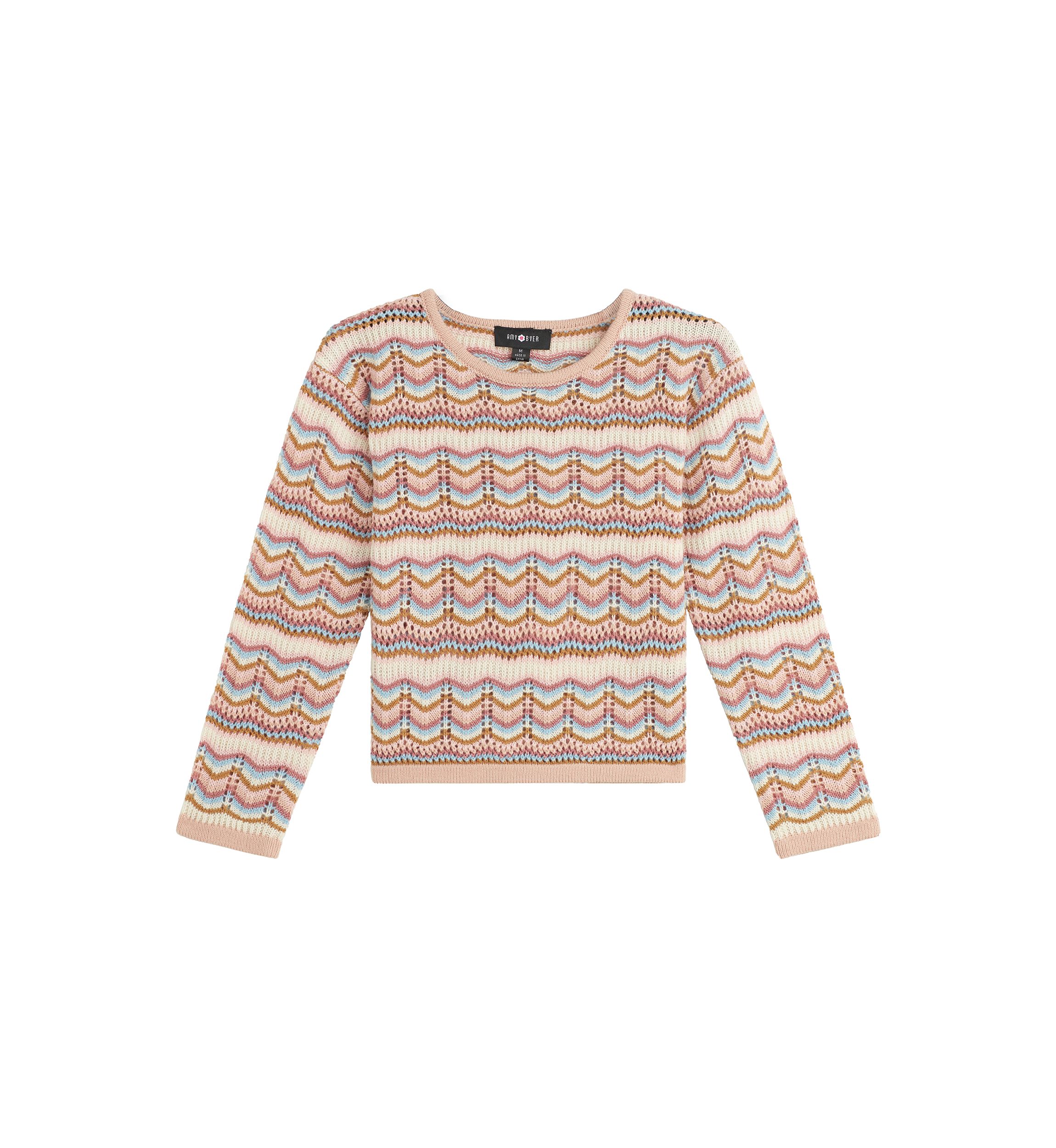 Girls 7-16 Zig Zag Sweater