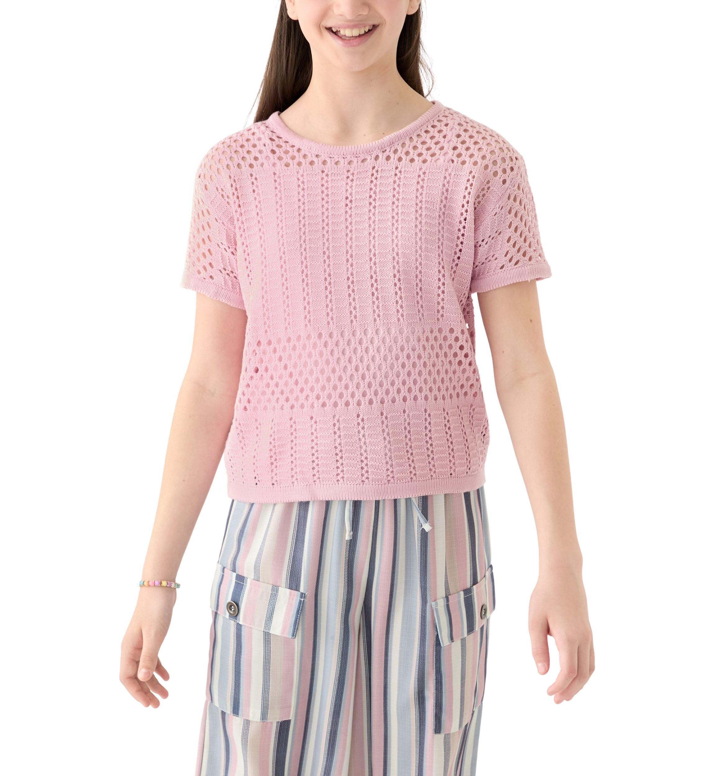Girls 7-16 Sweater Knit Top 