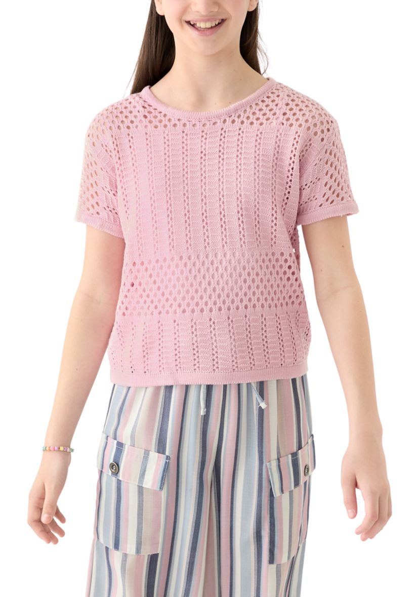 Girls 7-16 Sweater Knit Top 