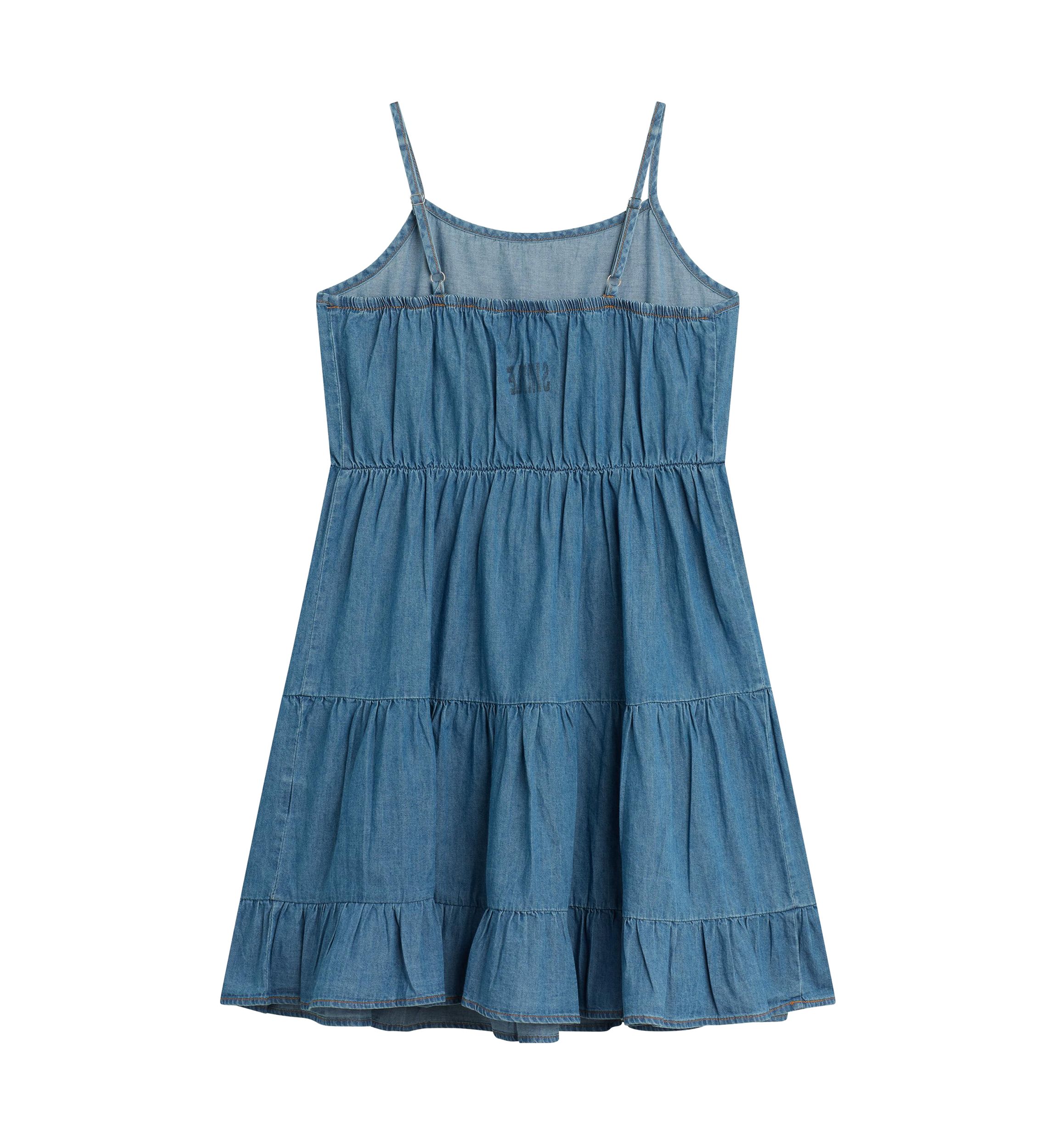 Girls 7-16 Pullover Crew to Denim Dress