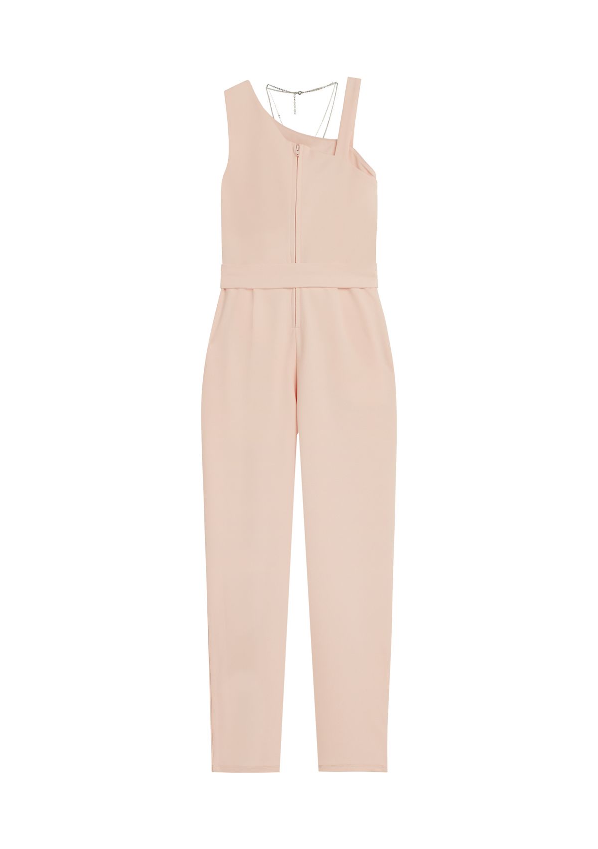 Girls 7-16 Textured Knit Jumpsuit