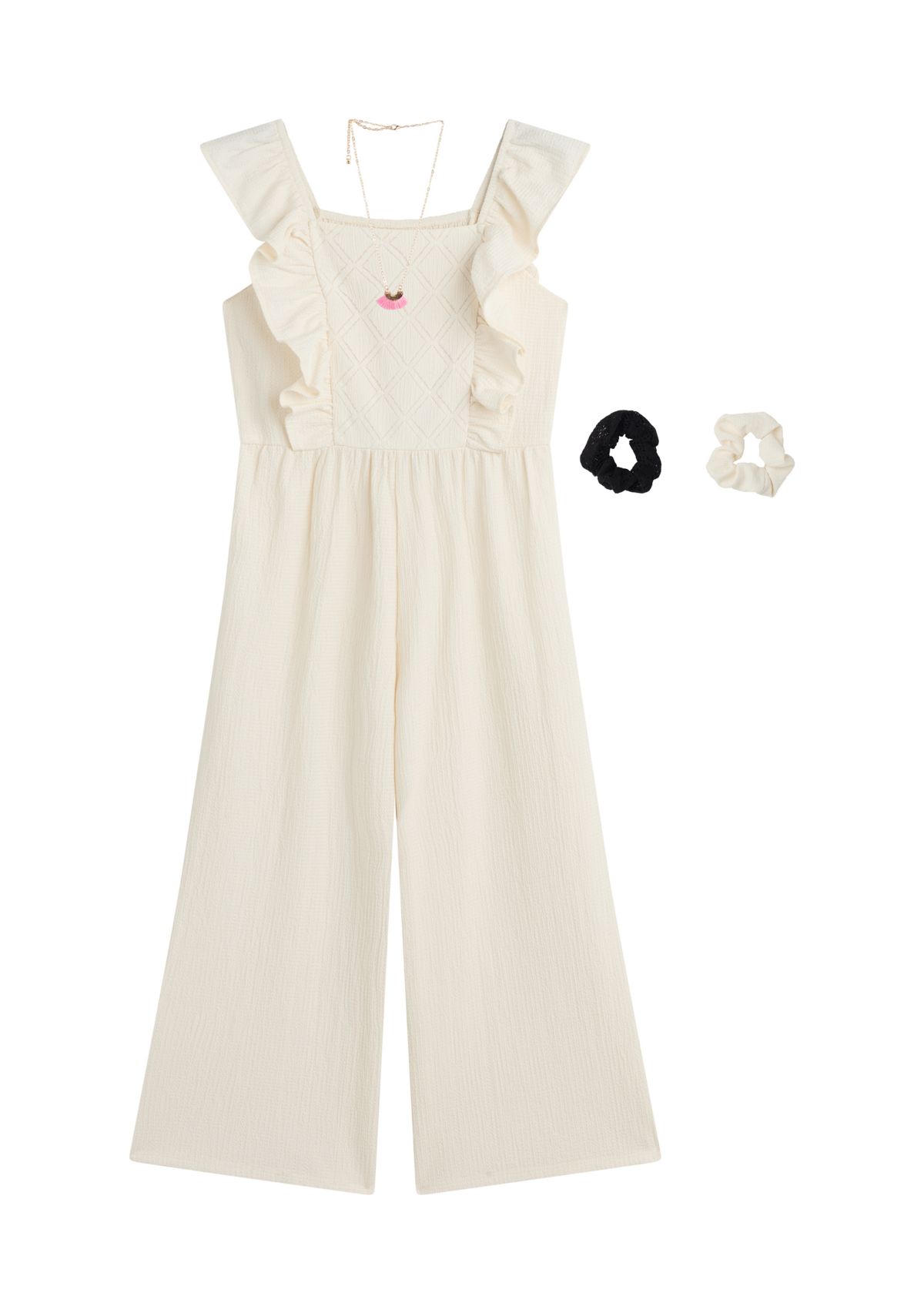 Girls 7-16 Ruffle Jumpsuit 