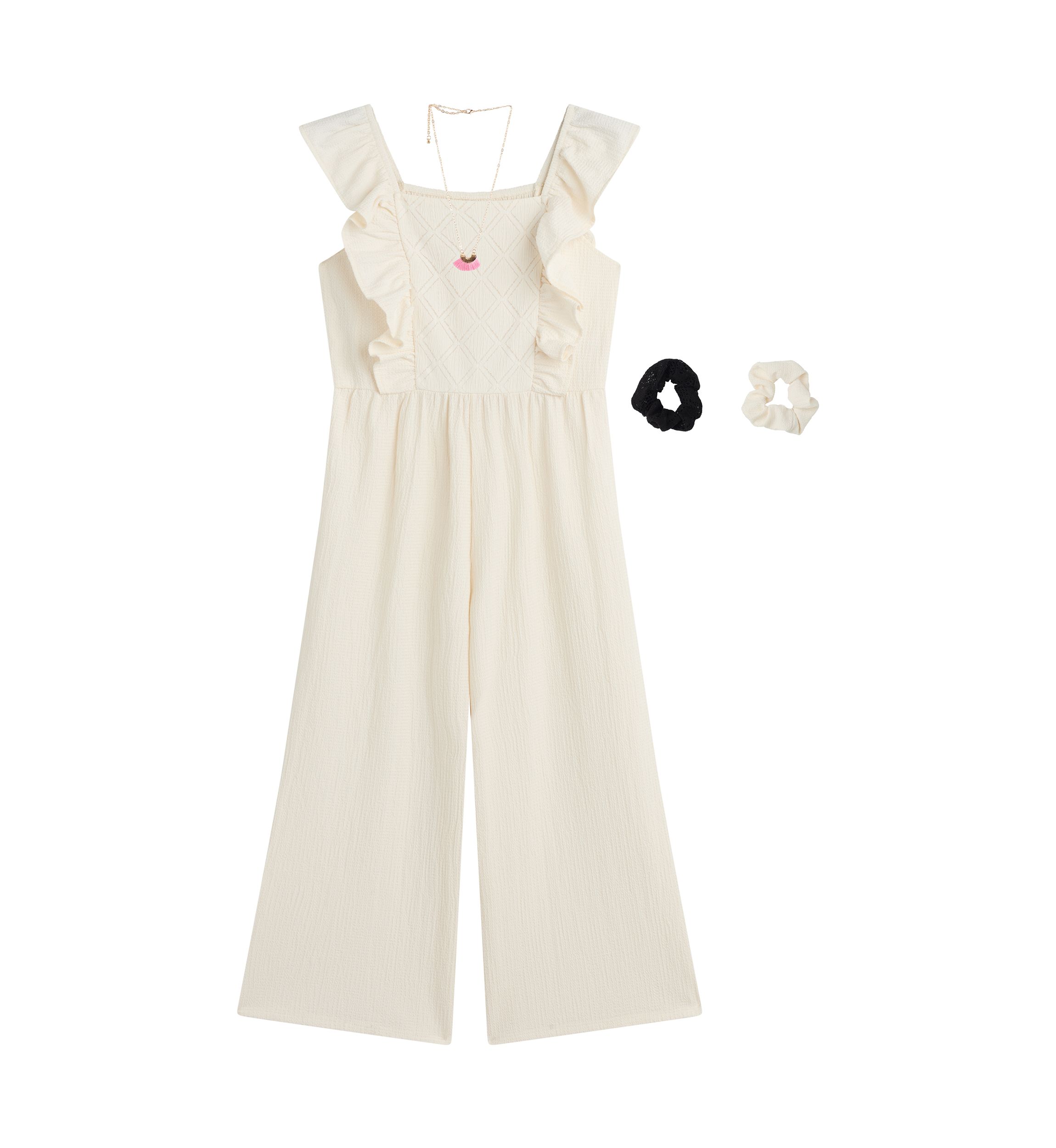 Girls 7-16 Ruffle Jumpsuit 