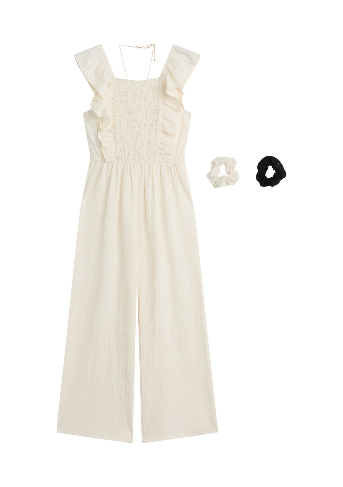 Girls 7-16 Ruffle Jumpsuit 
