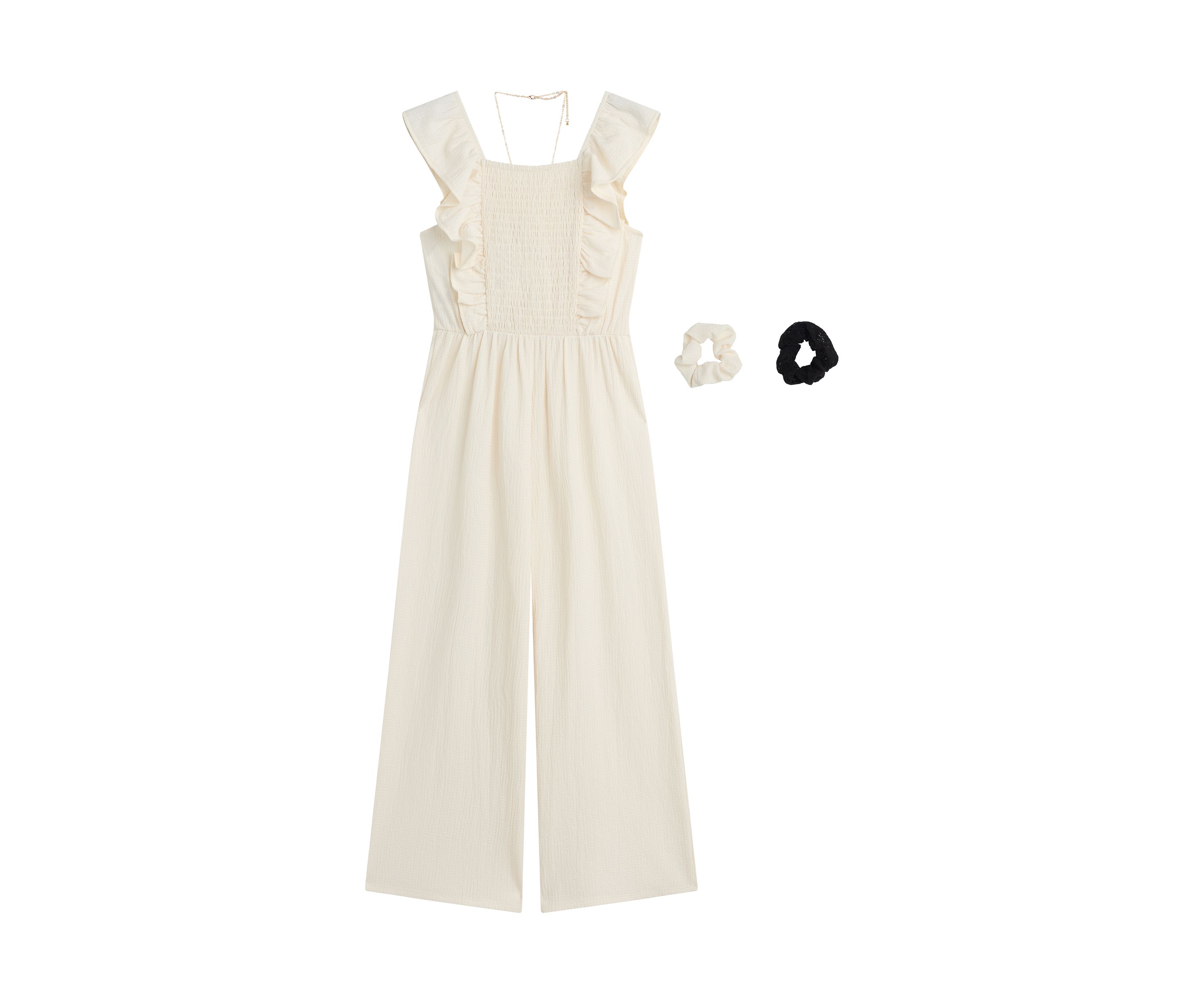 Girls 7-16 Ruffle Jumpsuit 