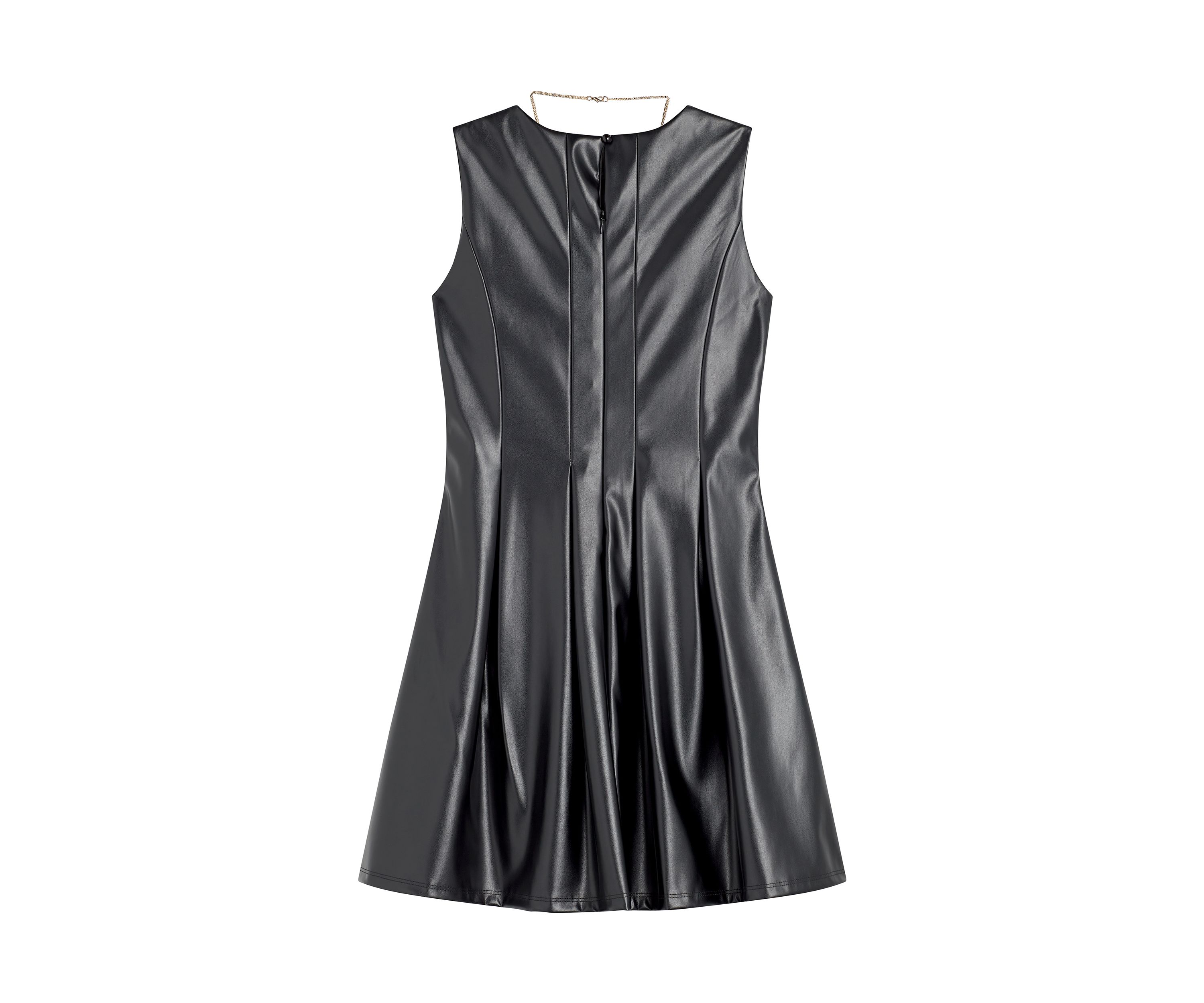 Girls 7-16 Pleather Skater Dress