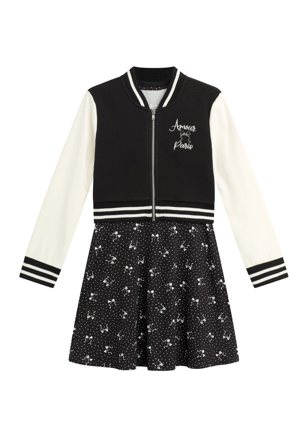 Girls 7-16 Varsity Jacket Dress