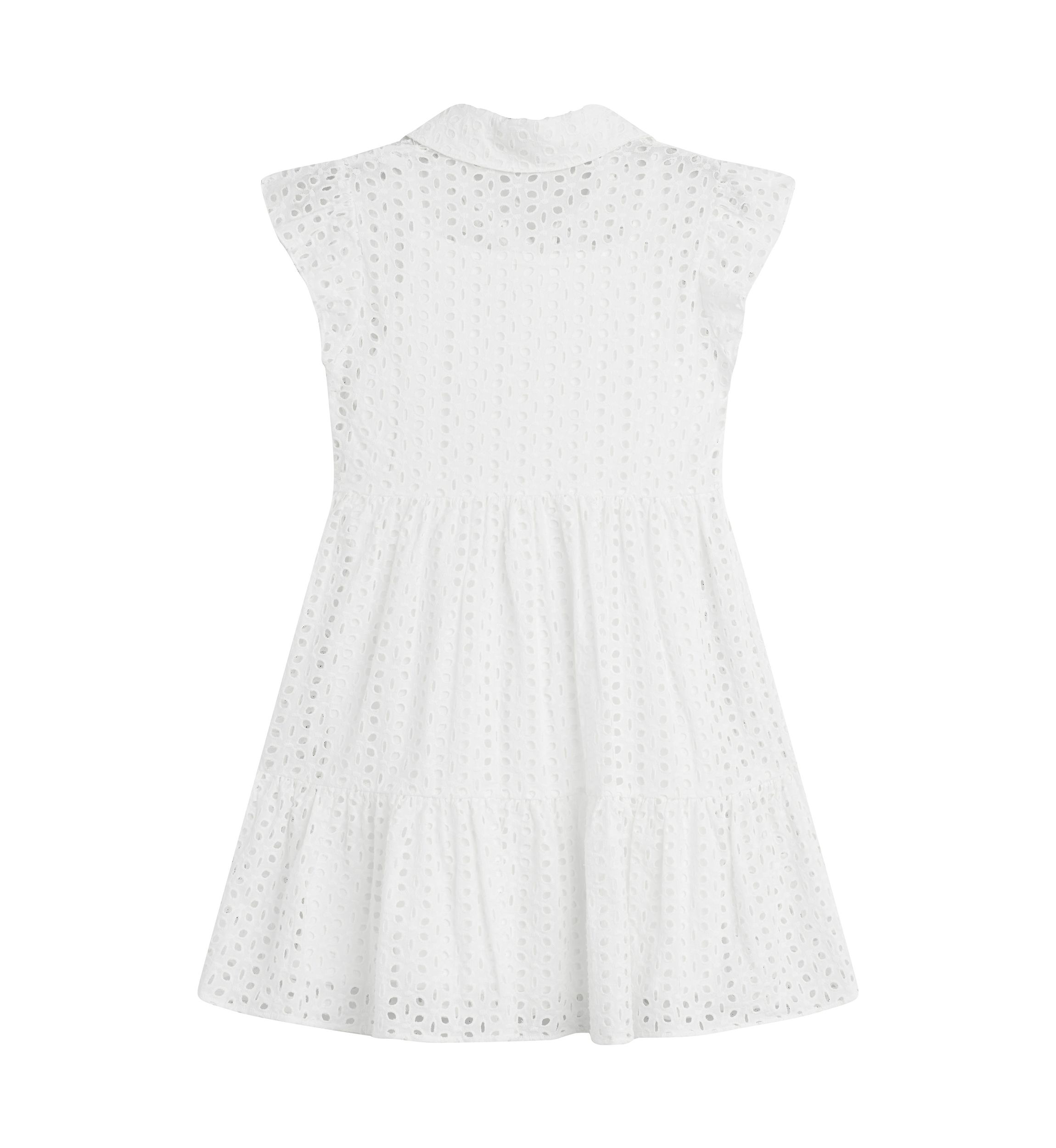 Girls 7-16 Eyelet Shirtdress