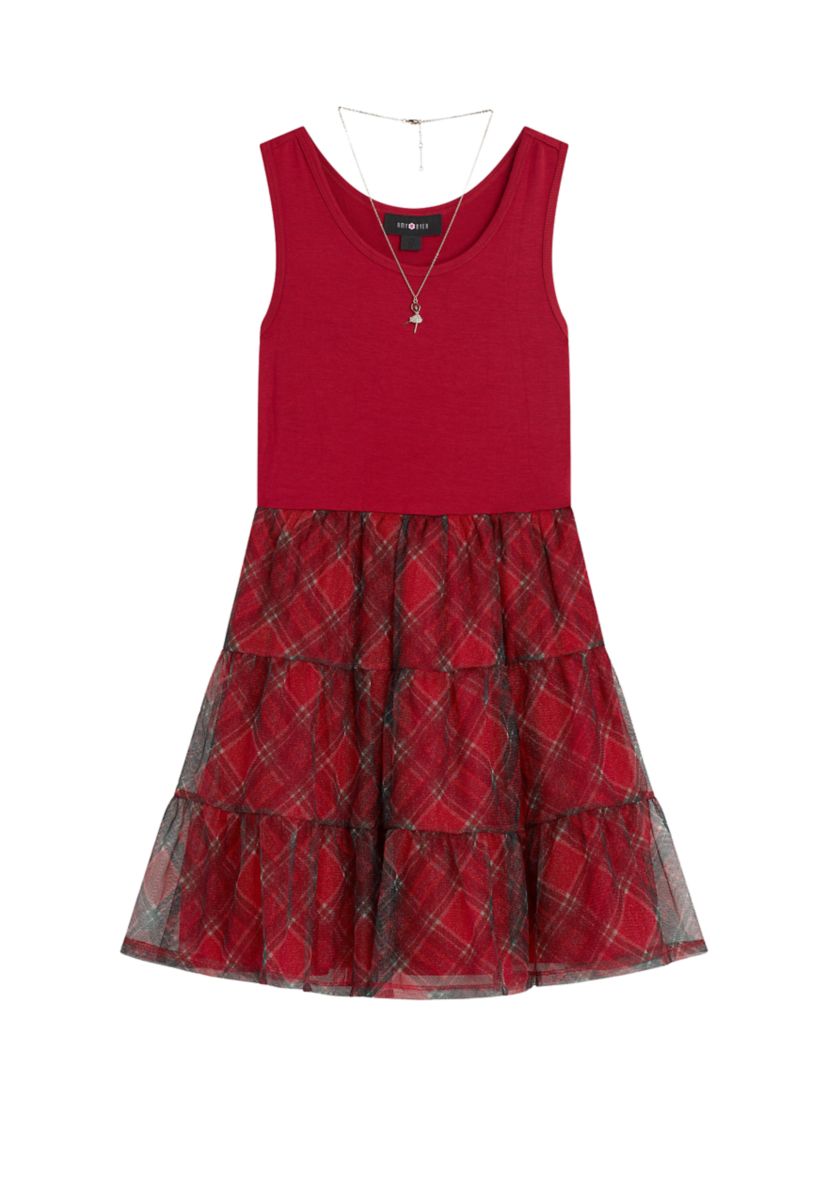 Girls 7-16 Sparkle Knit Dress with Jacket