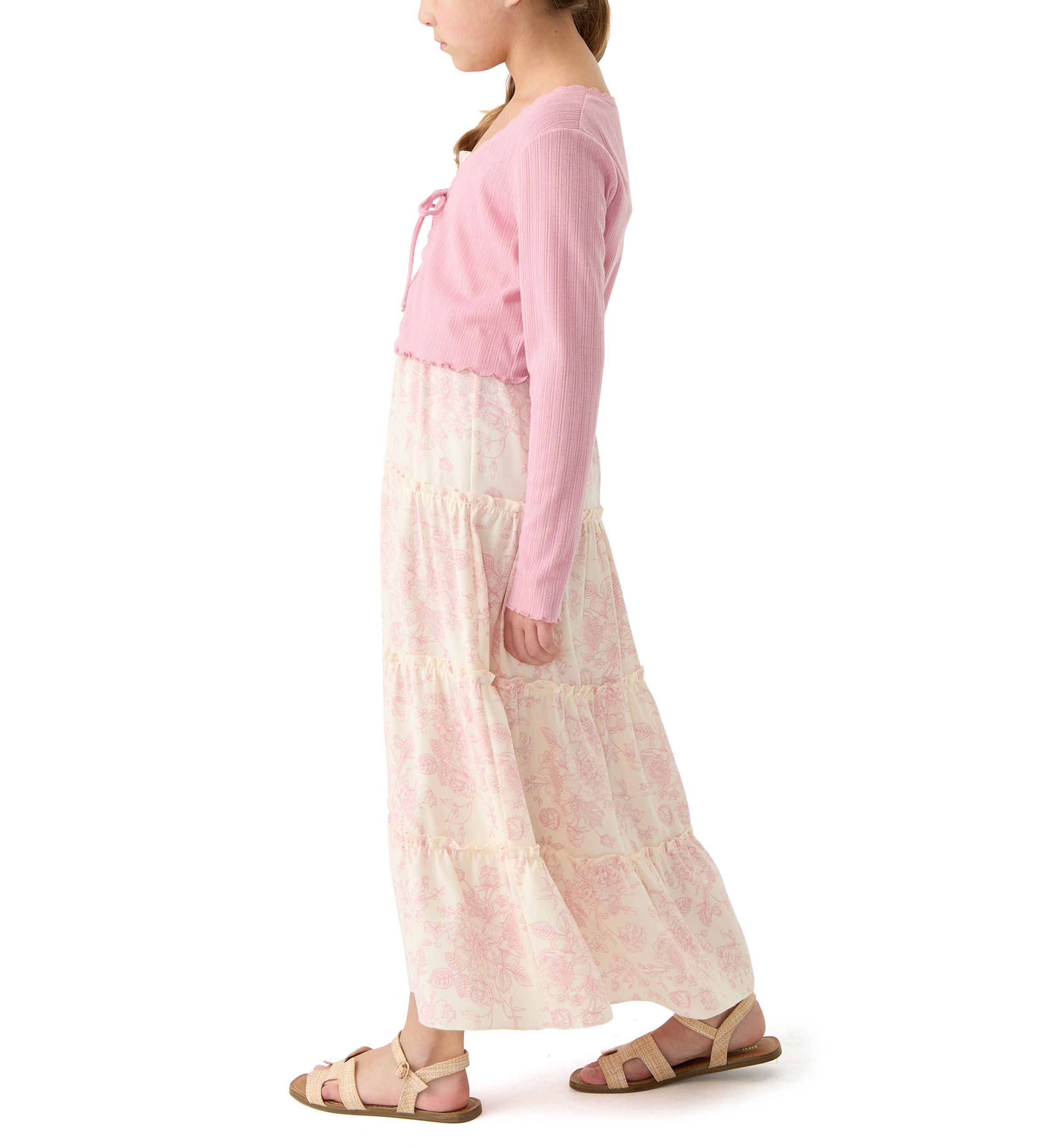 Girls 7-16 Maxi Shrug Dress