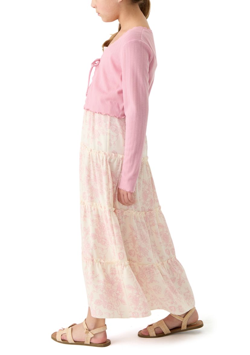 Girls 7-16 Maxi Shrug Dress