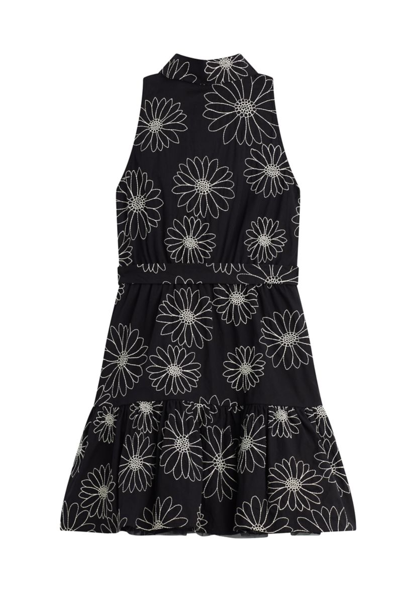 a byer black dress Maeva Floral Printed Long Sleeve Mini Dress Black from Amy Lynn – Urbanheer main image 1