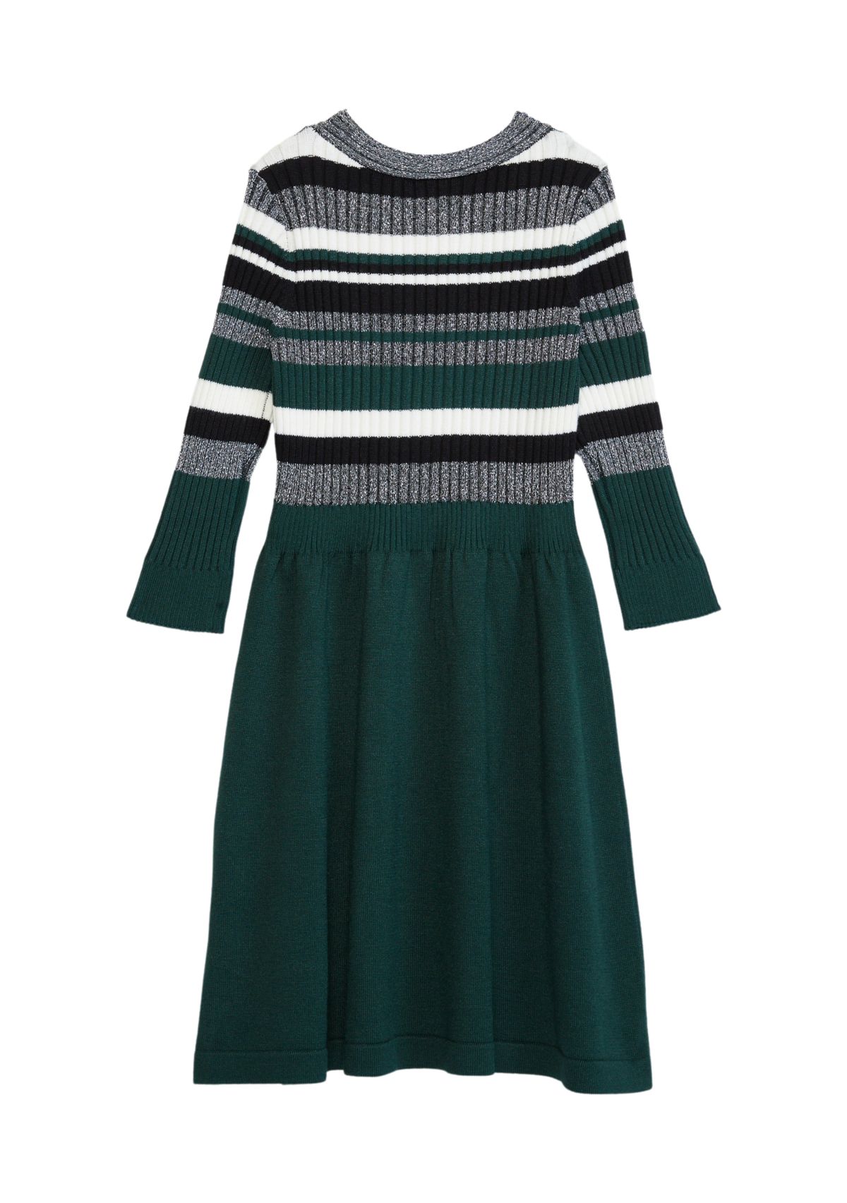 Girls 4-6x Metallic Stripe Sweater Dress