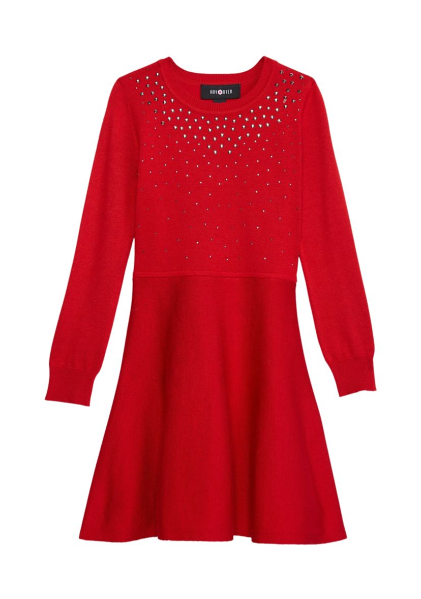 Girls 4-6x Sparkle Sweater Dress 