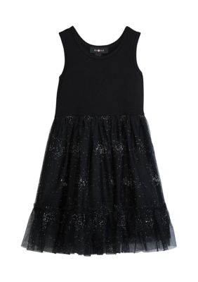 Girls 4-6x Sparkle Popover Dress