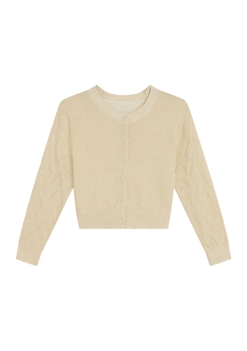 Girls 4-6x Metallic Cardigan