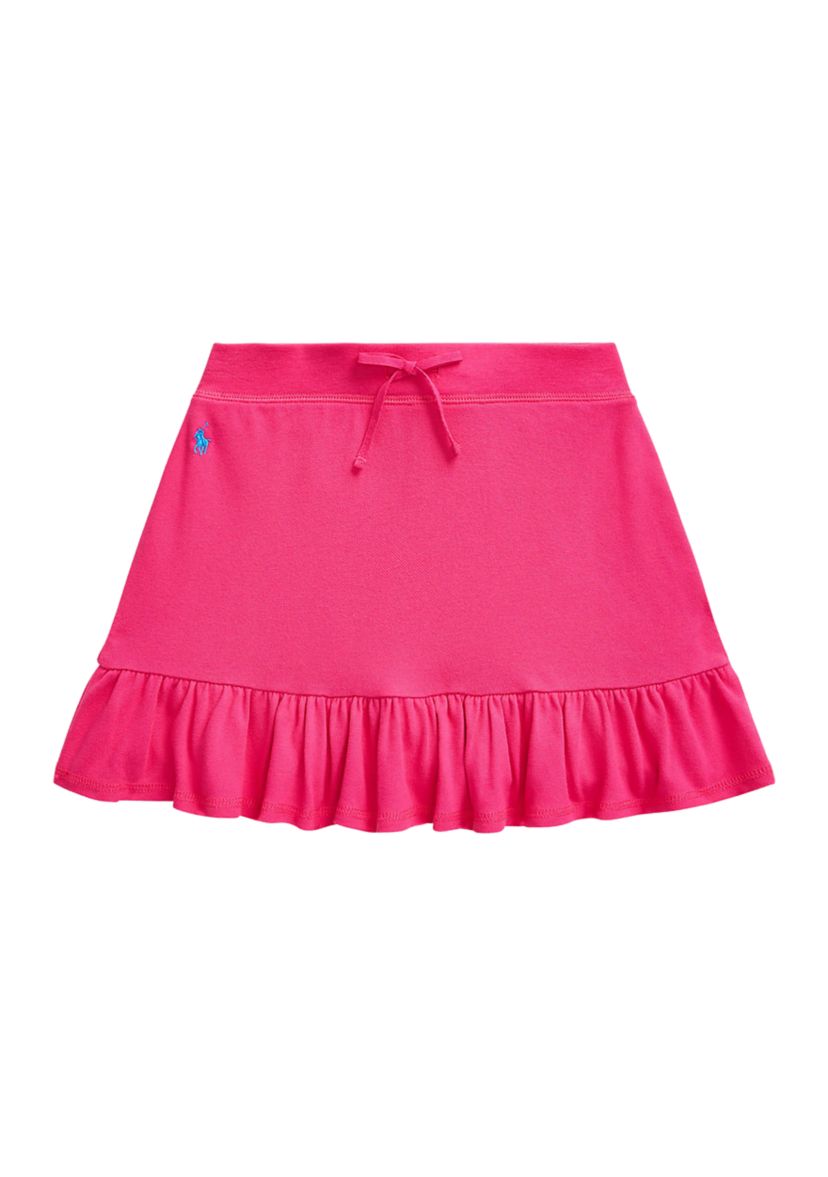 Girls 7-16 Ruffled Stretch Mesh Skort