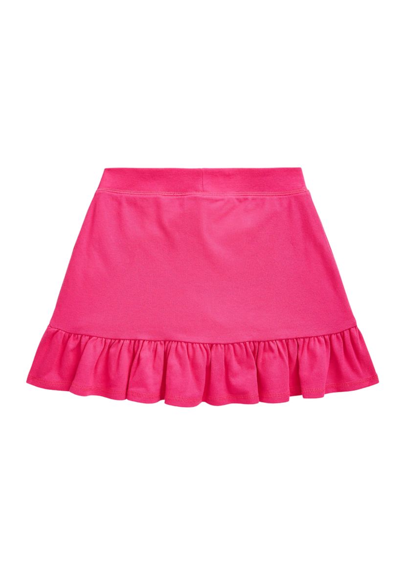 Girls 7-16 Ruffled Stretch Mesh Skort