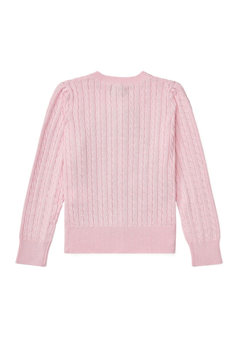 Girls 2-6x Mini Cable Cotton Cardigan