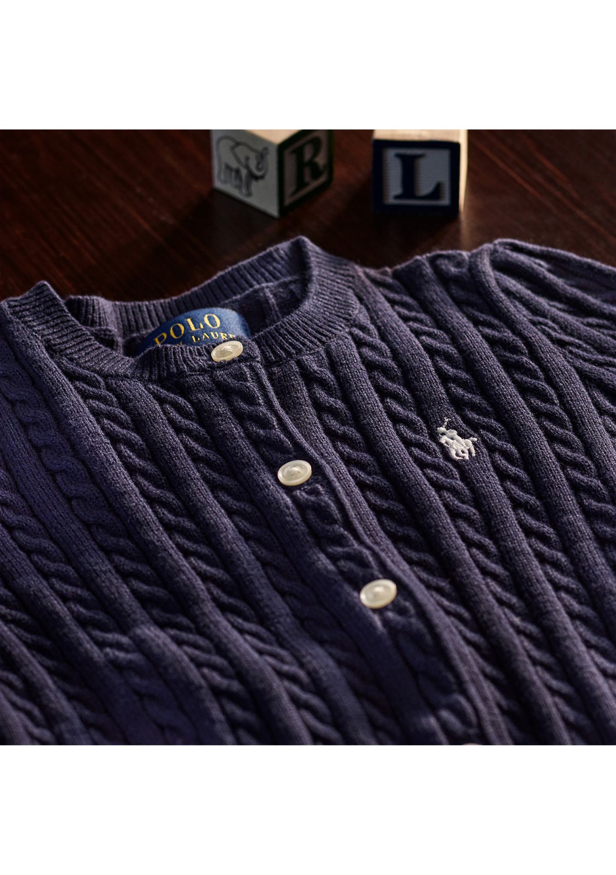 Girls 2-6x Mini Cable Cotton Cardigan