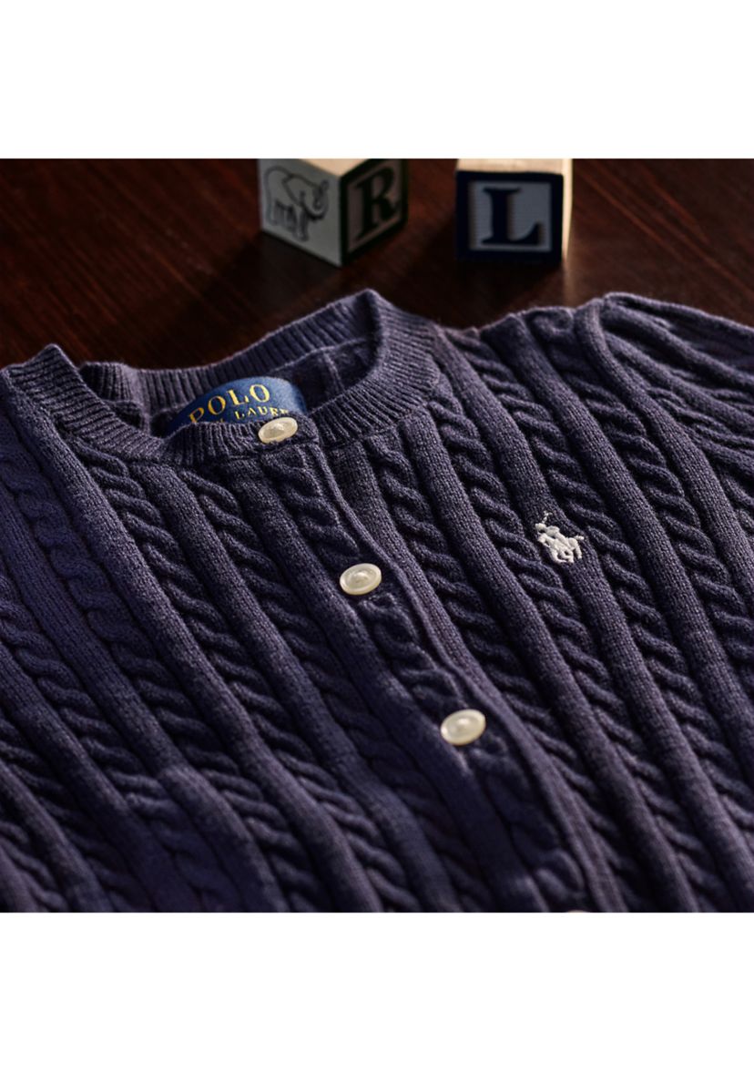 Girls 2-6x Mini Cable Cotton Cardigan