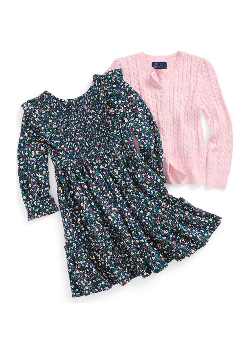 Girls 2-6x Mini Cable Cotton Cardigan