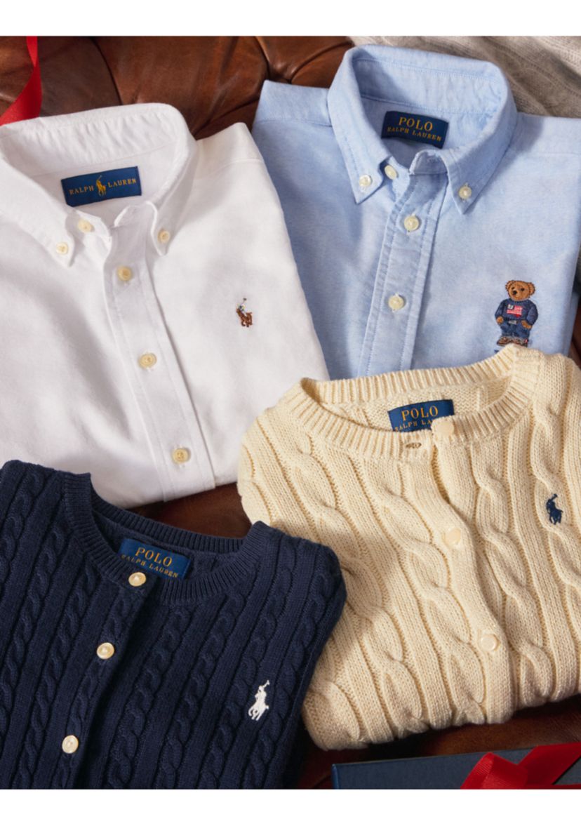 Girls 2-6x Mini Cable Cotton Cardigan