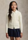 Girls 7-16 Mini-Cable Cotton Cardigan