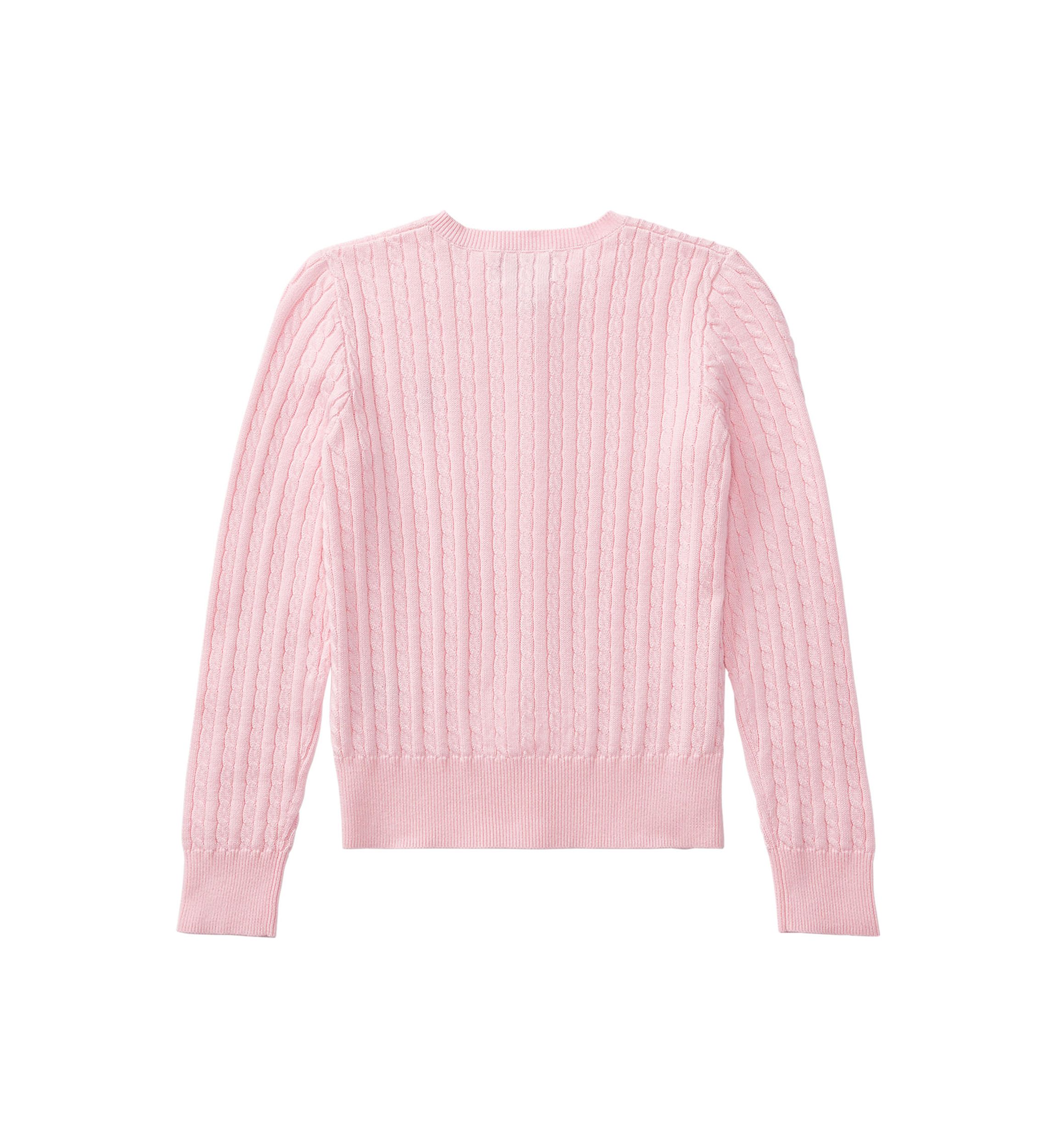 Girls 7-16 Mini-Cable Cotton Cardigan