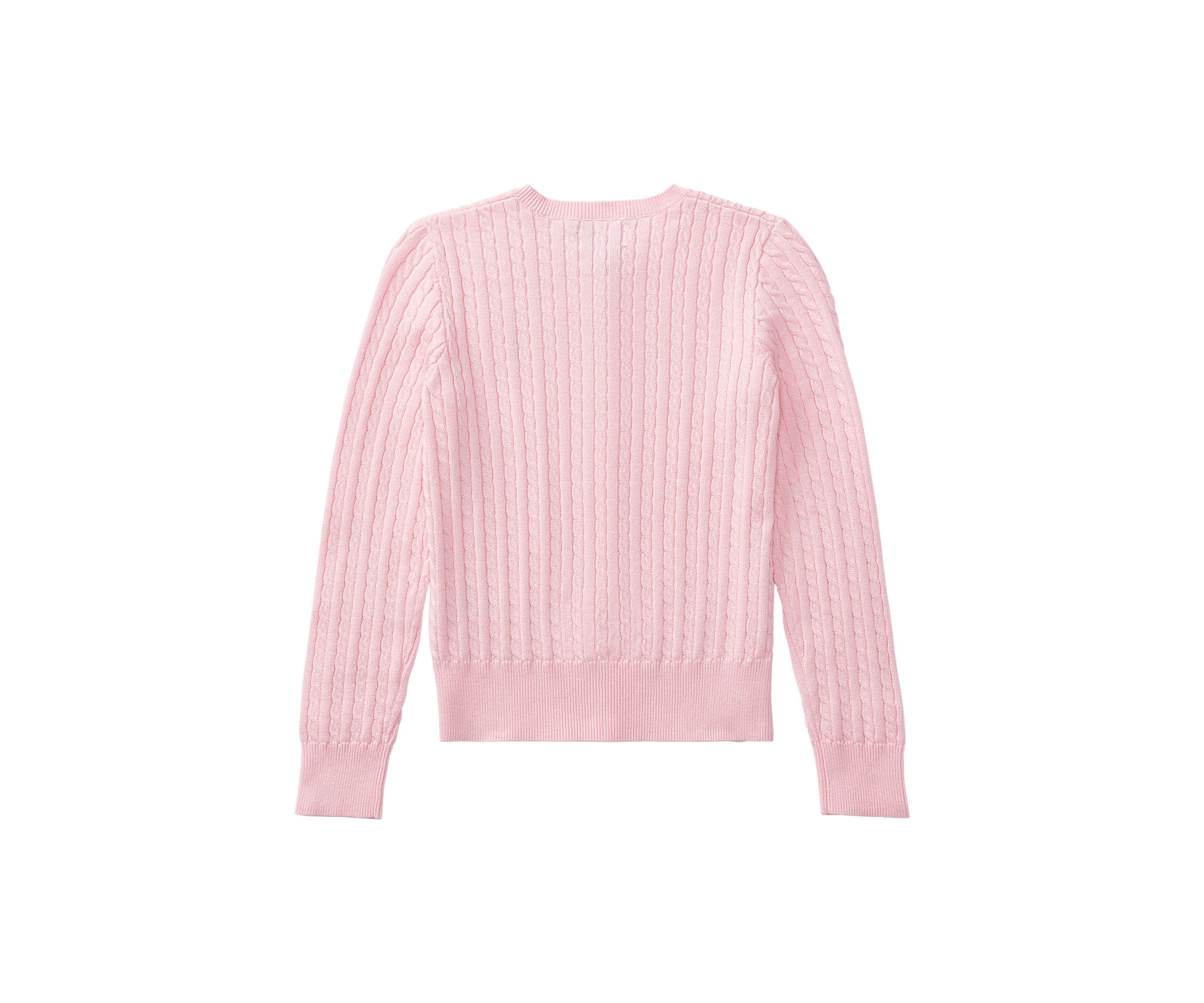Girls 7-16 Mini-Cable Cotton Cardigan