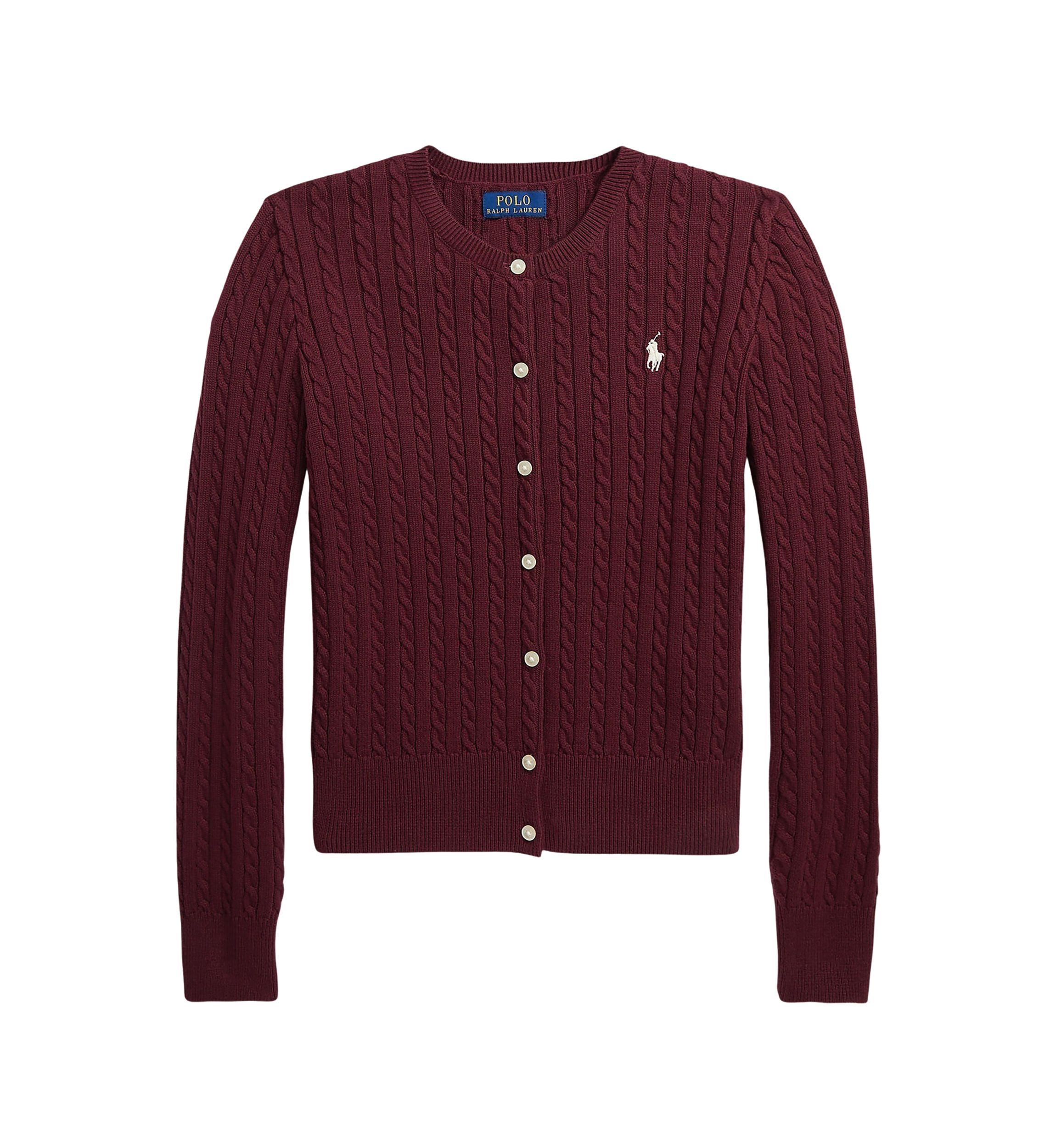 Girls 7-16 Mini-Cable Cotton Cardigan