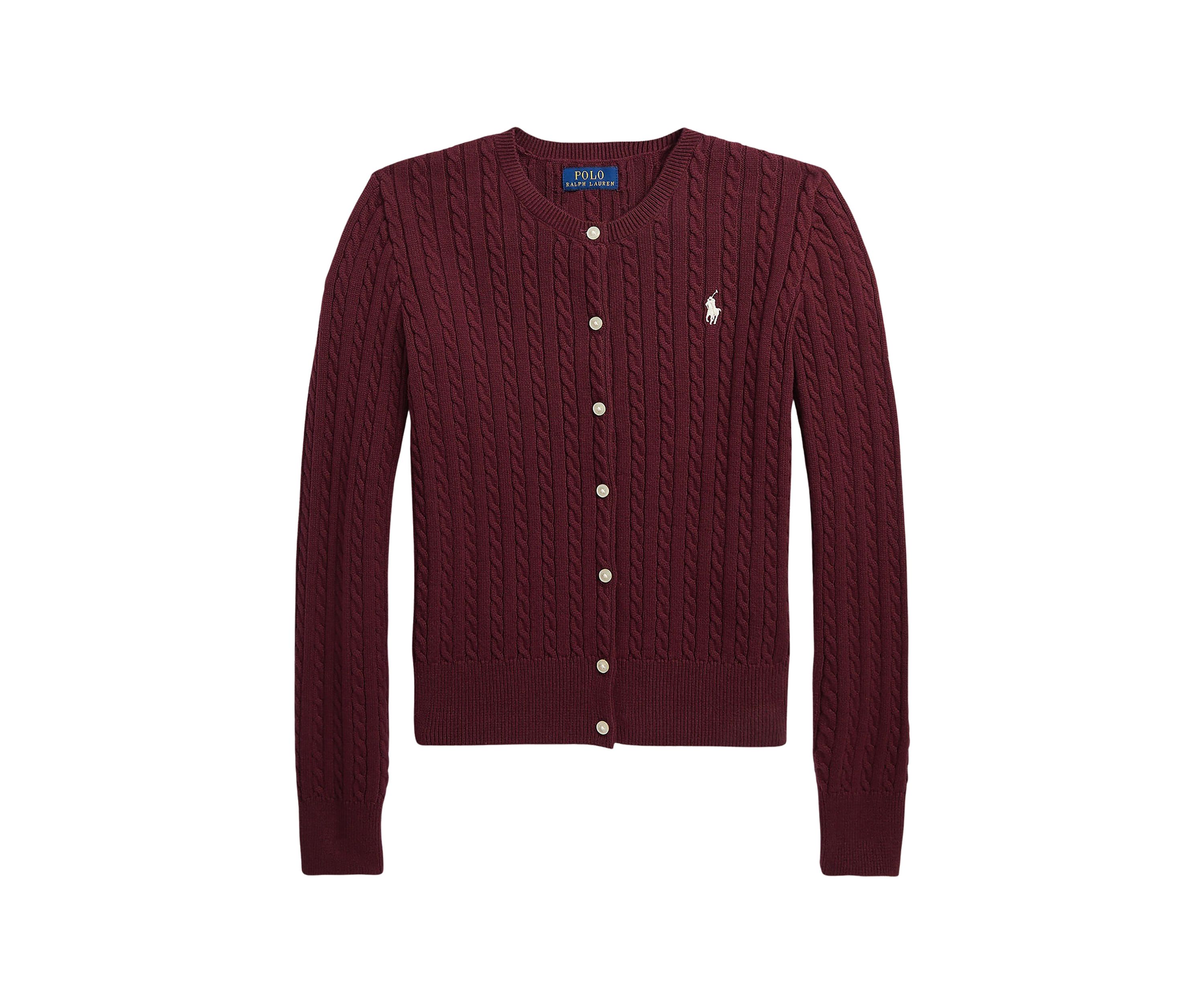 Girls 7-16 Mini-Cable Cotton Cardigan