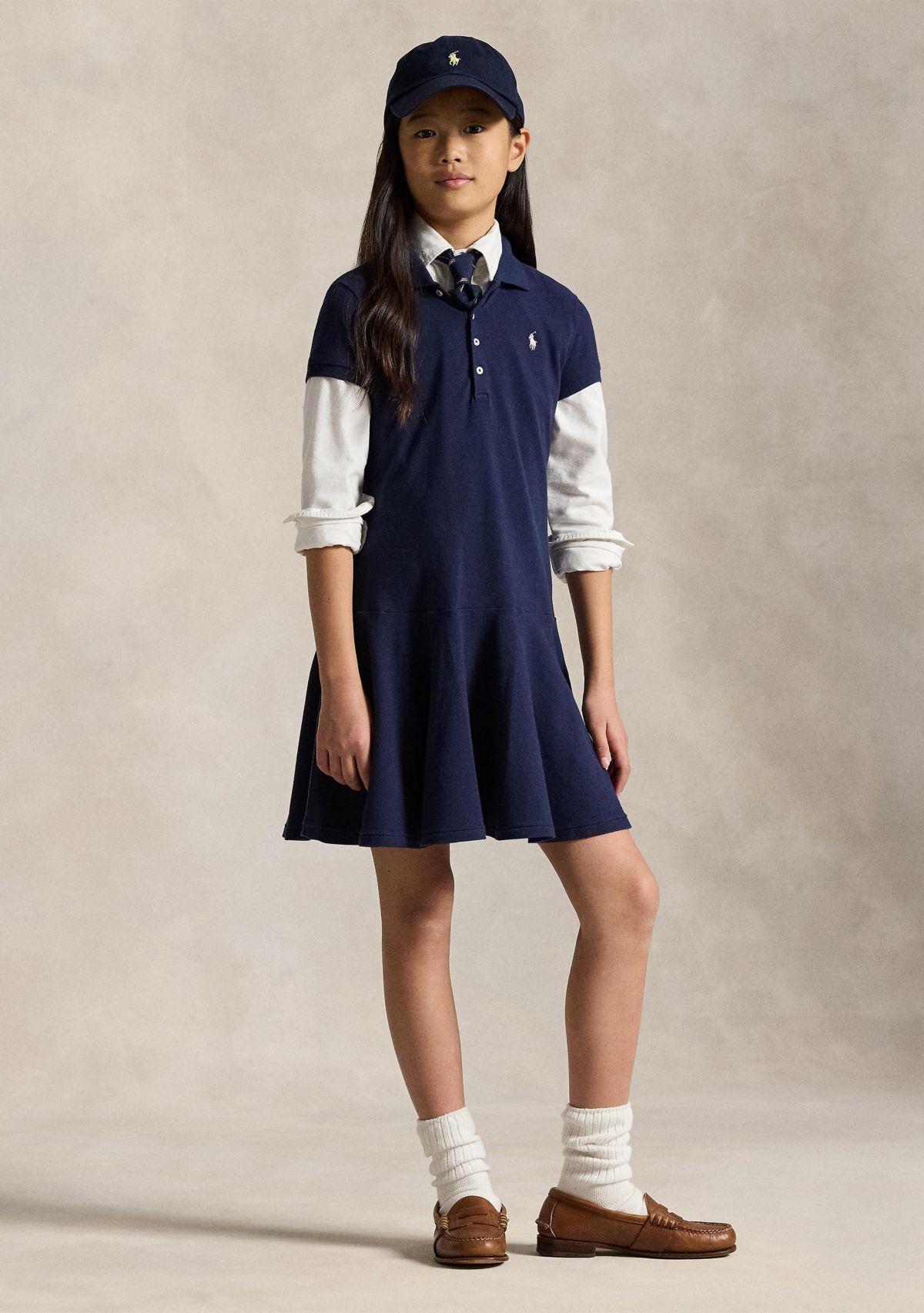 Mesh Polo Dress Girls 7-16