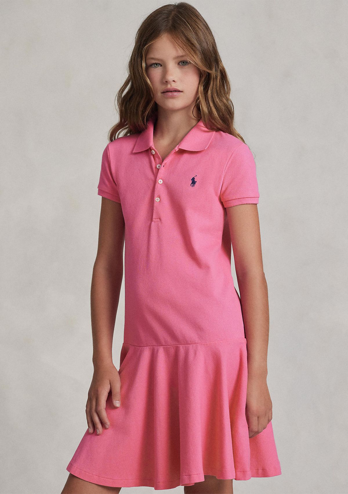 Mesh Polo Dress Girls 7-16
