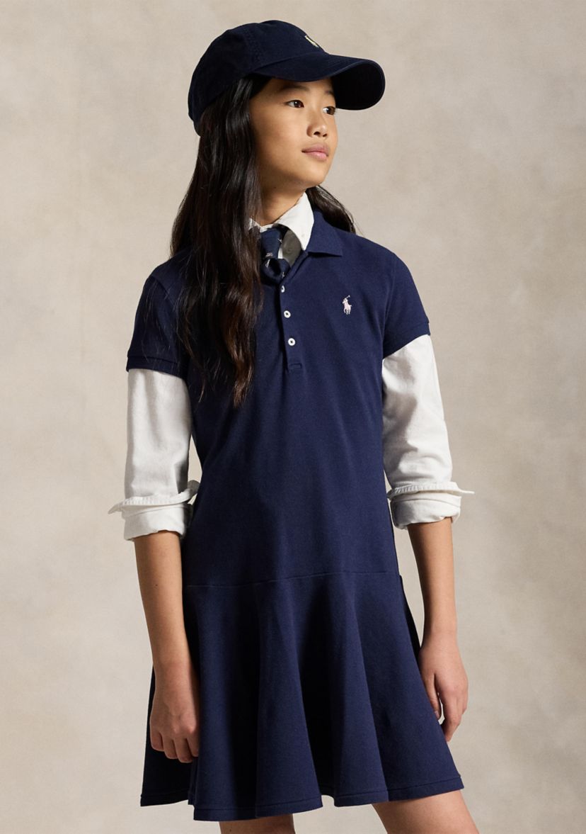 Mesh Polo Dress Girls 7-16