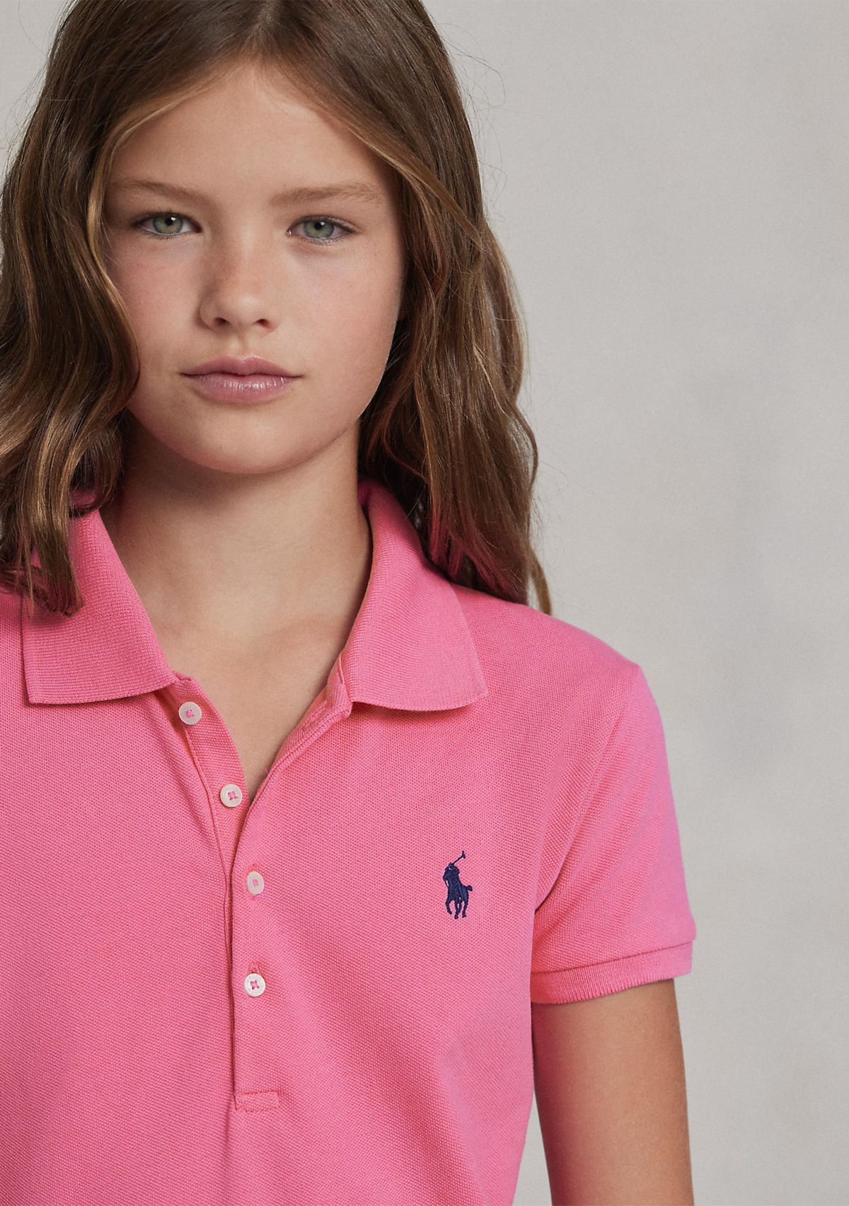 Mesh Polo Dress Girls 7-16