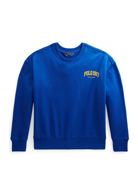 Ralph Lauren Childrenswear Girls 7-16 Logo Fleece Sweatshirt