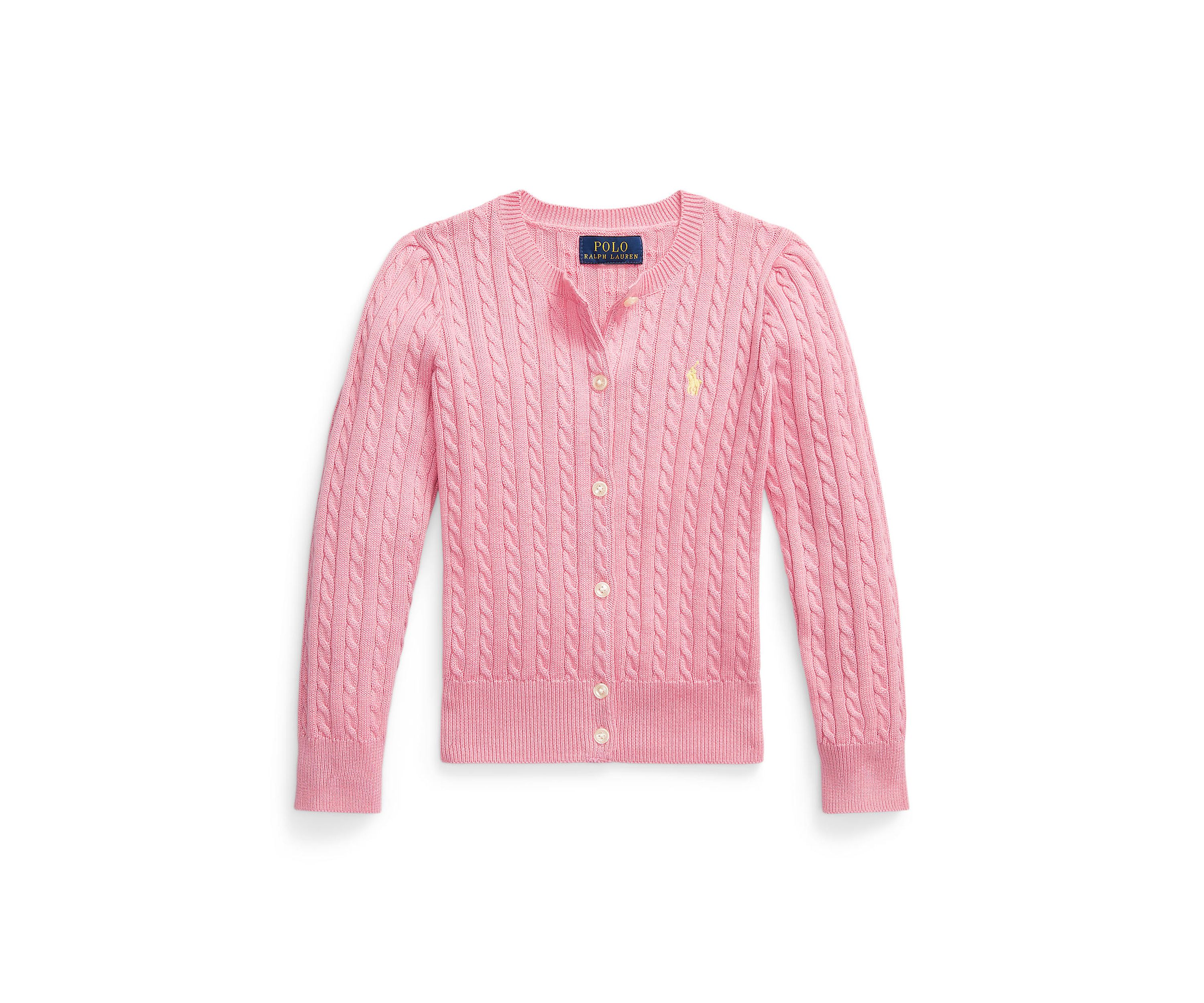 Girls 2-6x Mini-Cable Cotton Cardigan