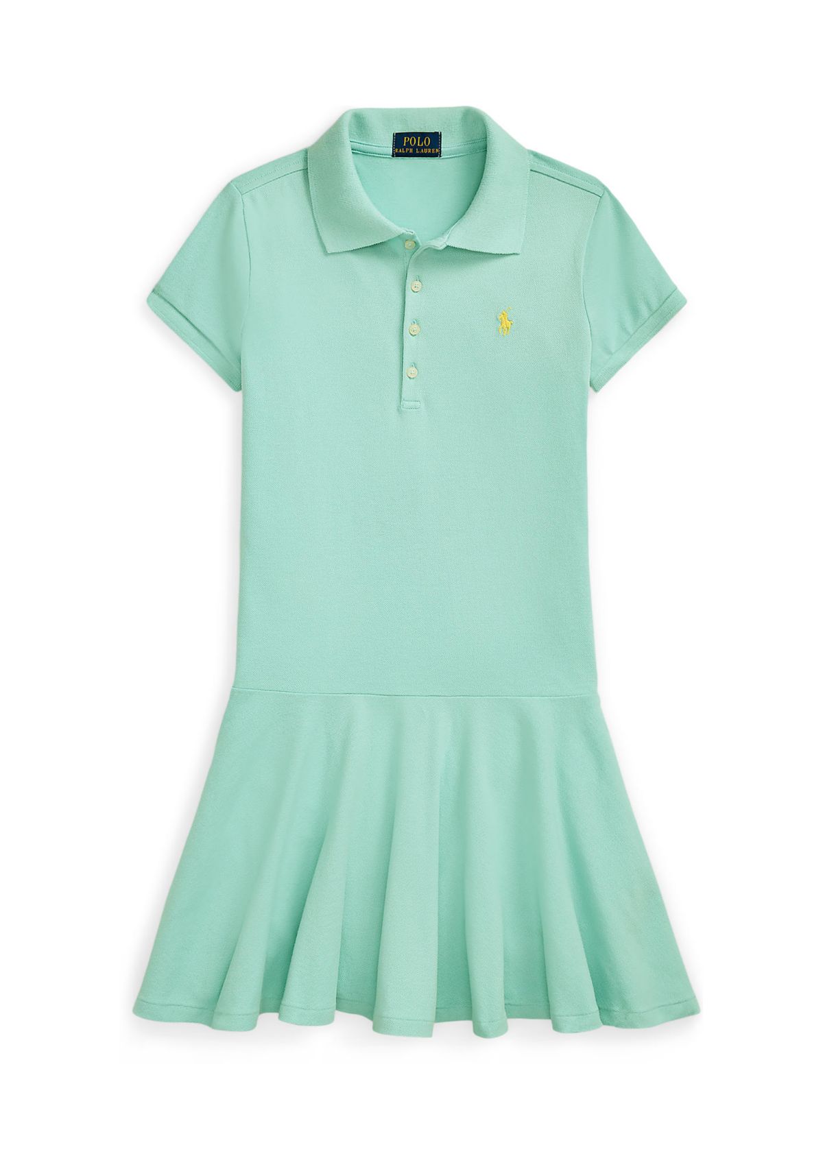 Girls 7-16 Stretch Mesh Polo Dress