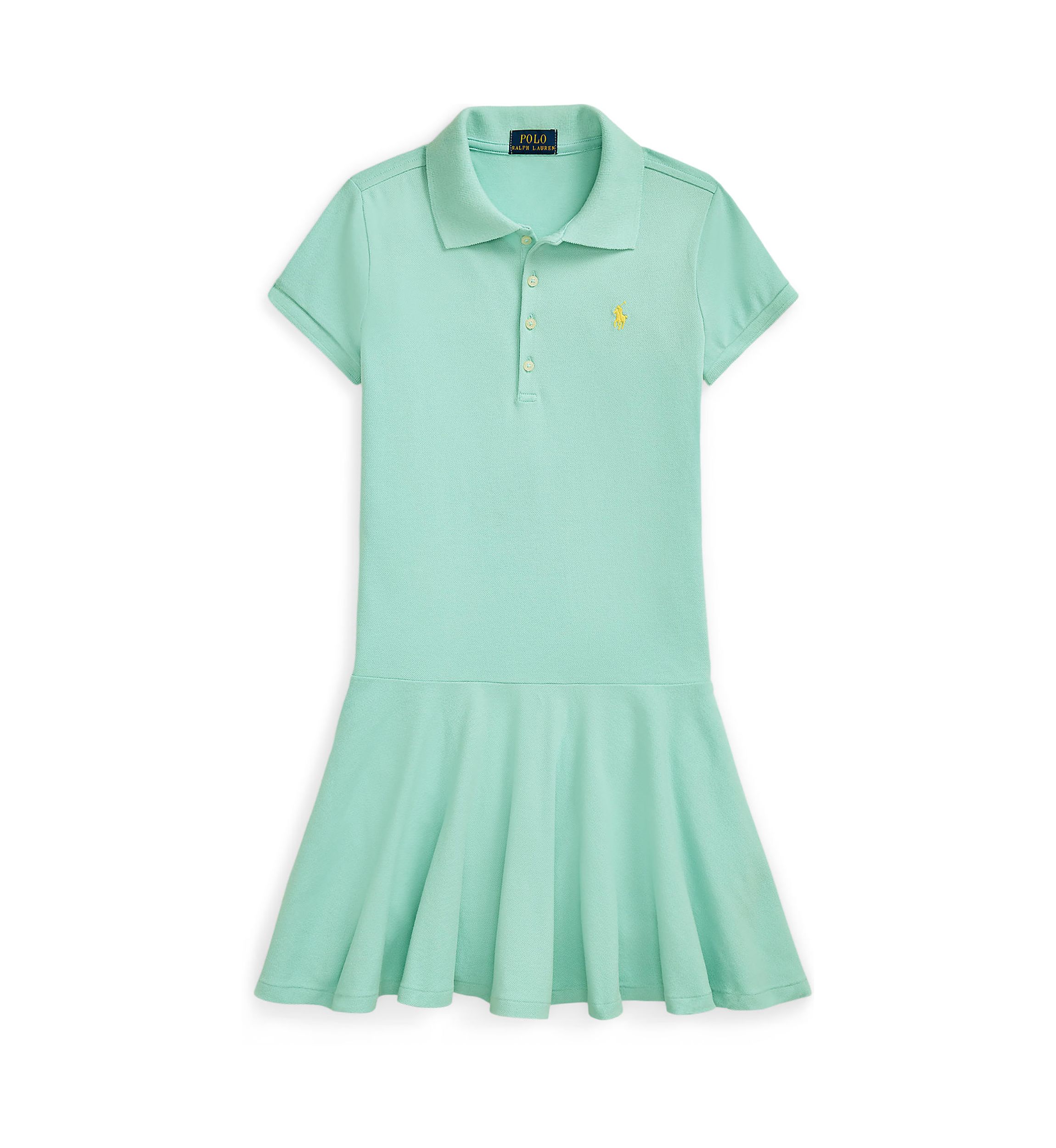 Girls 7-16 Stretch Mesh Polo Dress