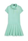 Girls 7-16 Stretch Mesh Polo Dress
