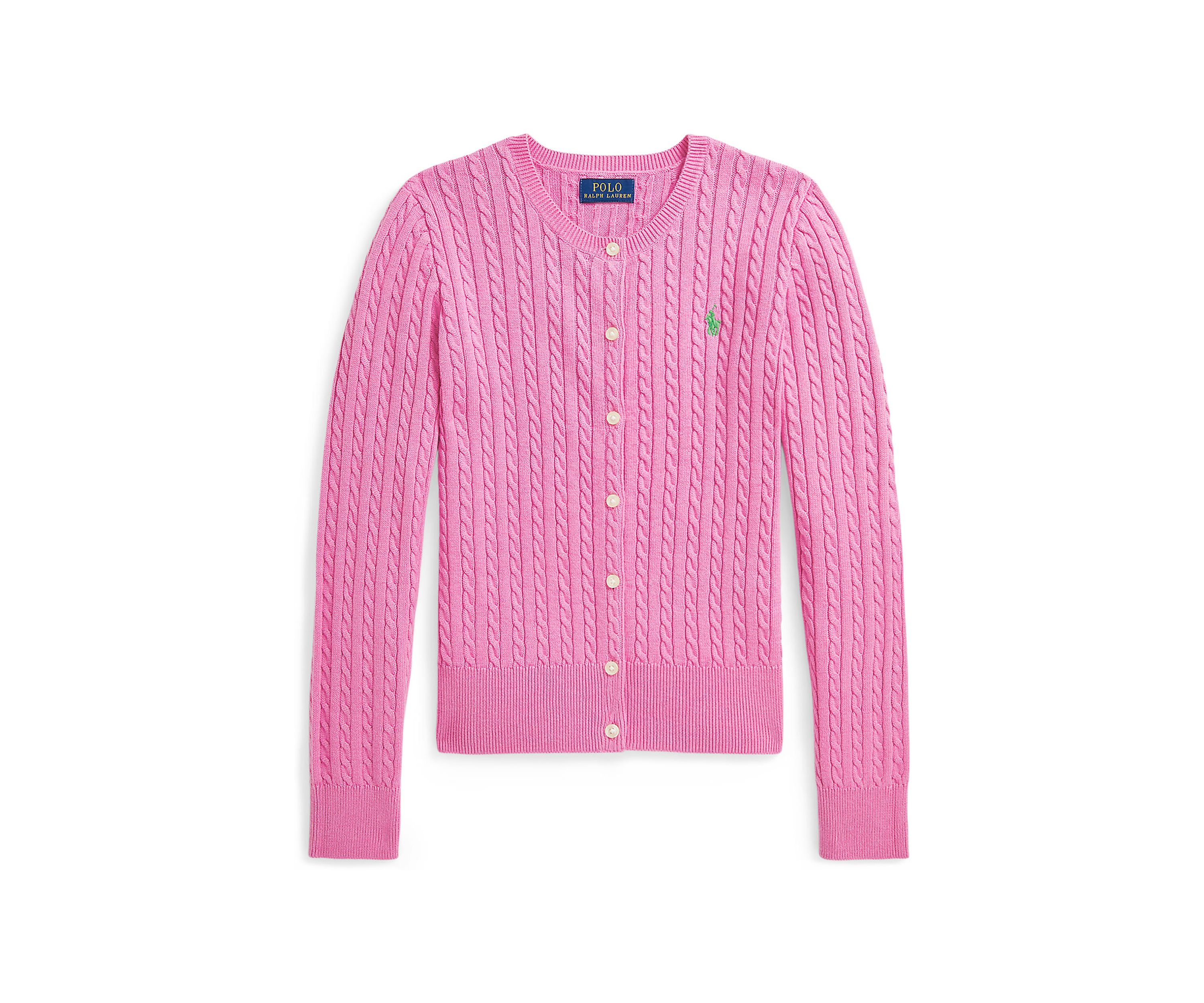 Girls 7-16 Mini Cable Cotton Cardigan